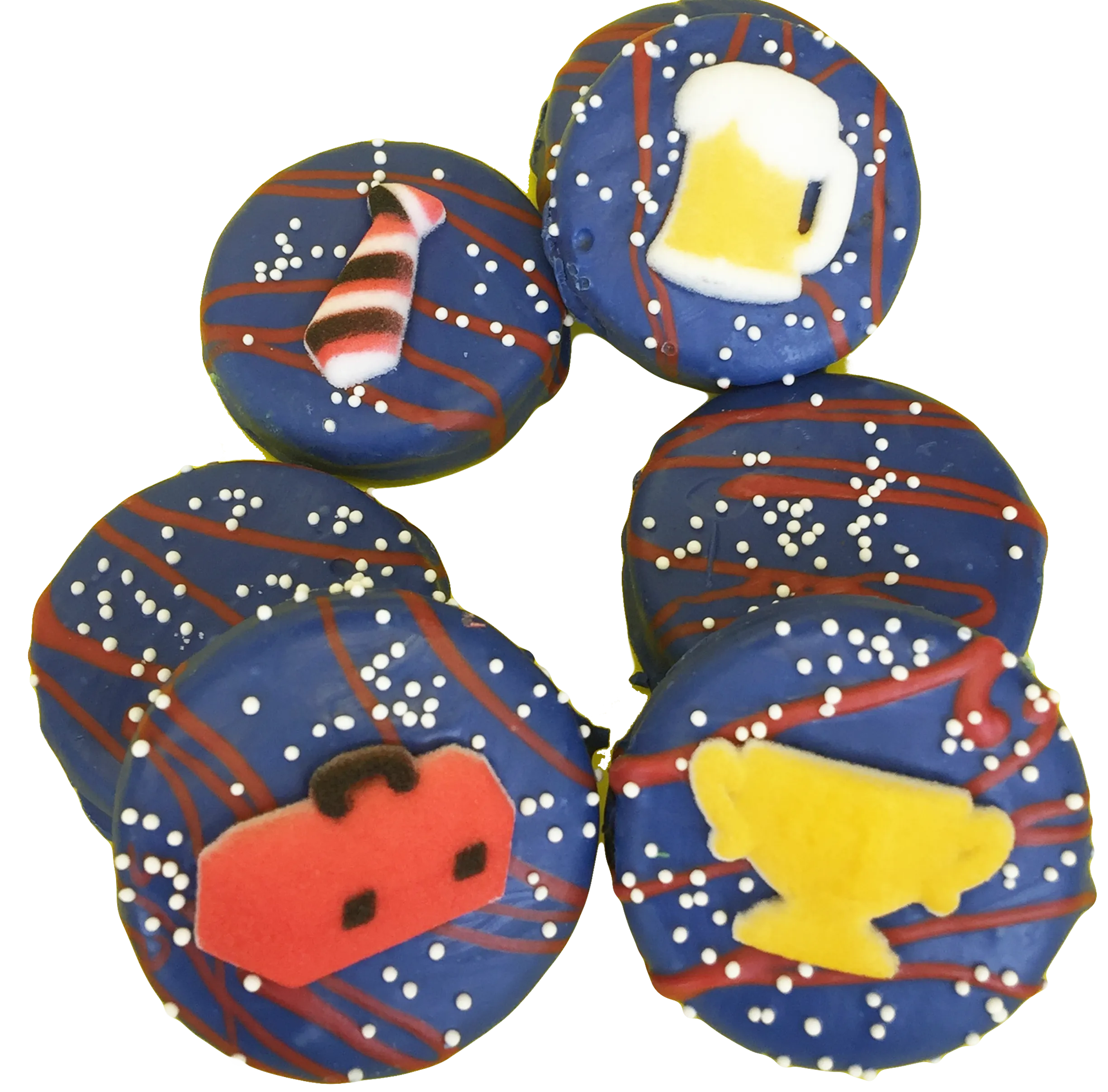 Father's Day icing Chocolate Covered Oreos