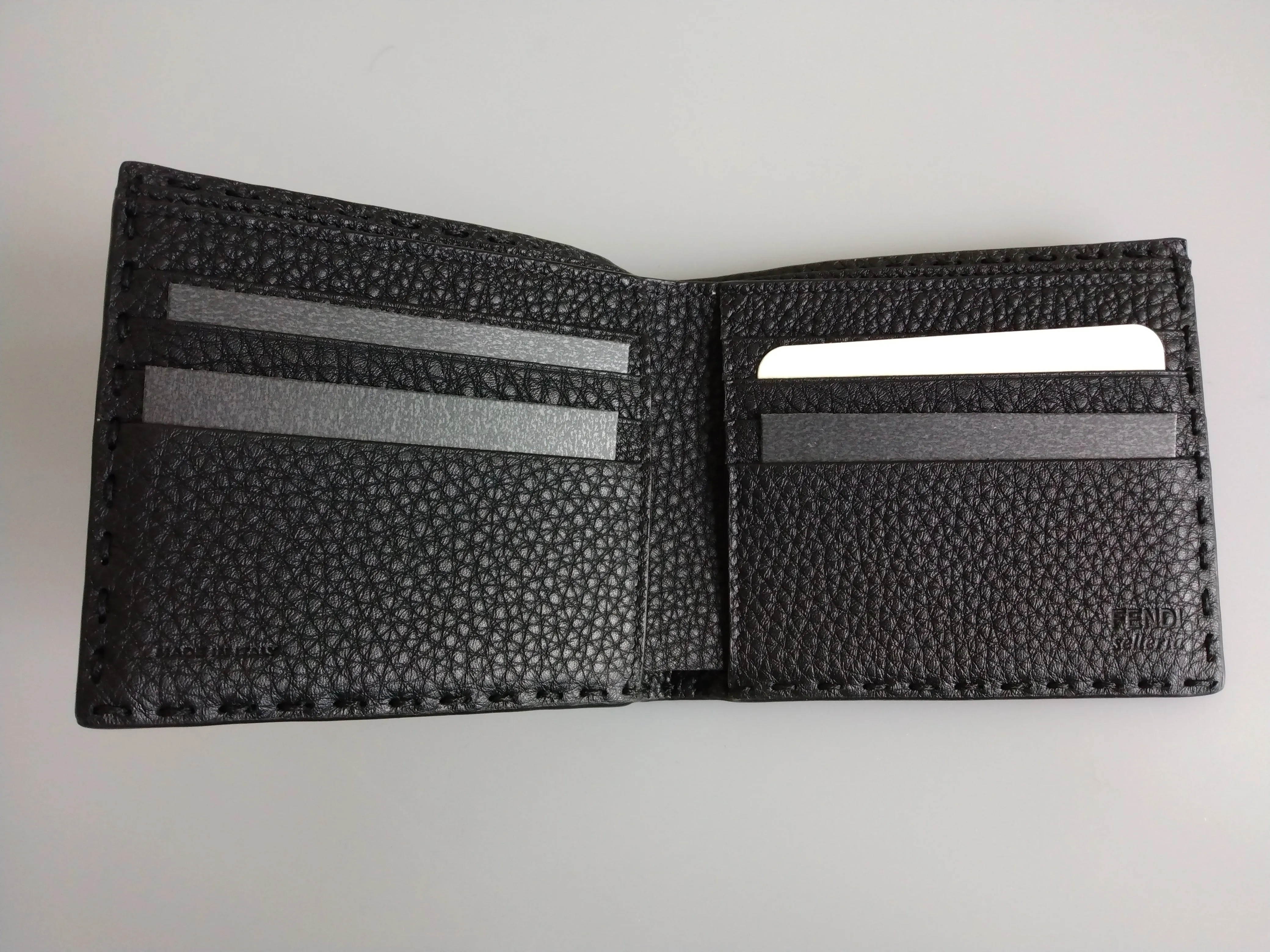 Fendi Black Selleria Bi-fold Wallet