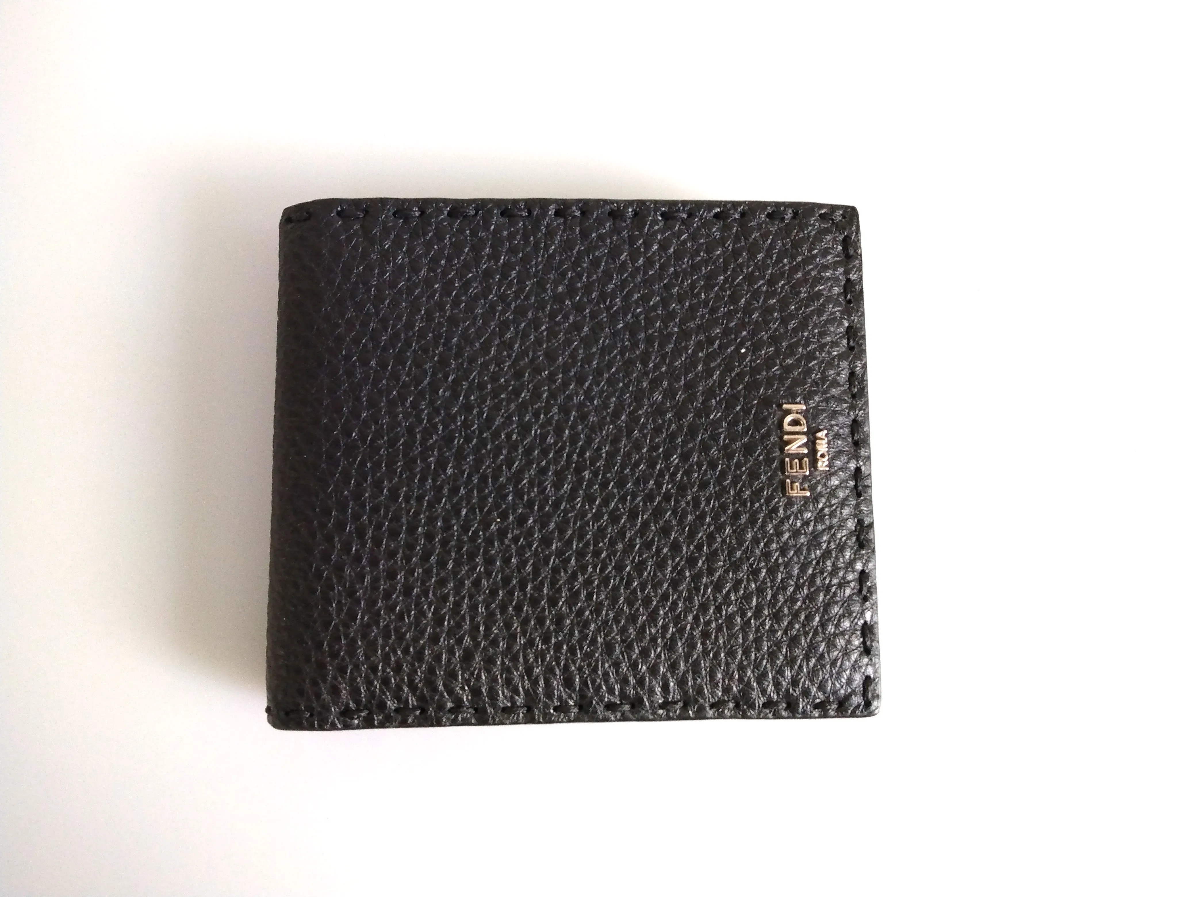 Fendi Black Selleria Bi-fold Wallet