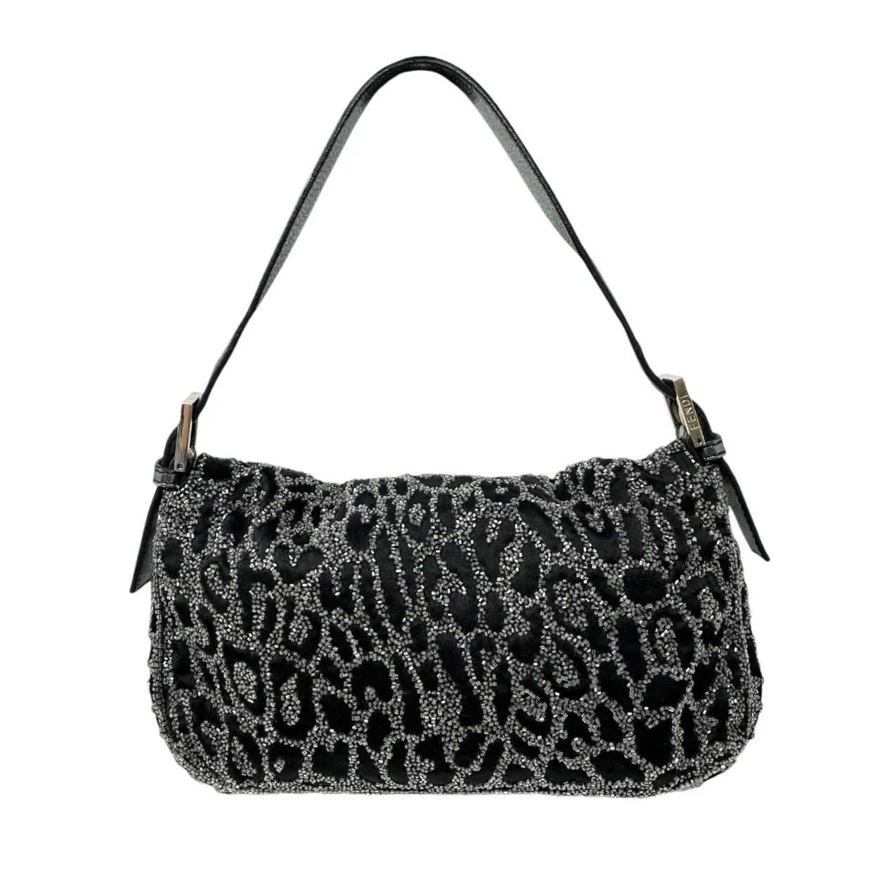 Fendi Cheetah Beaded Baguette Bag