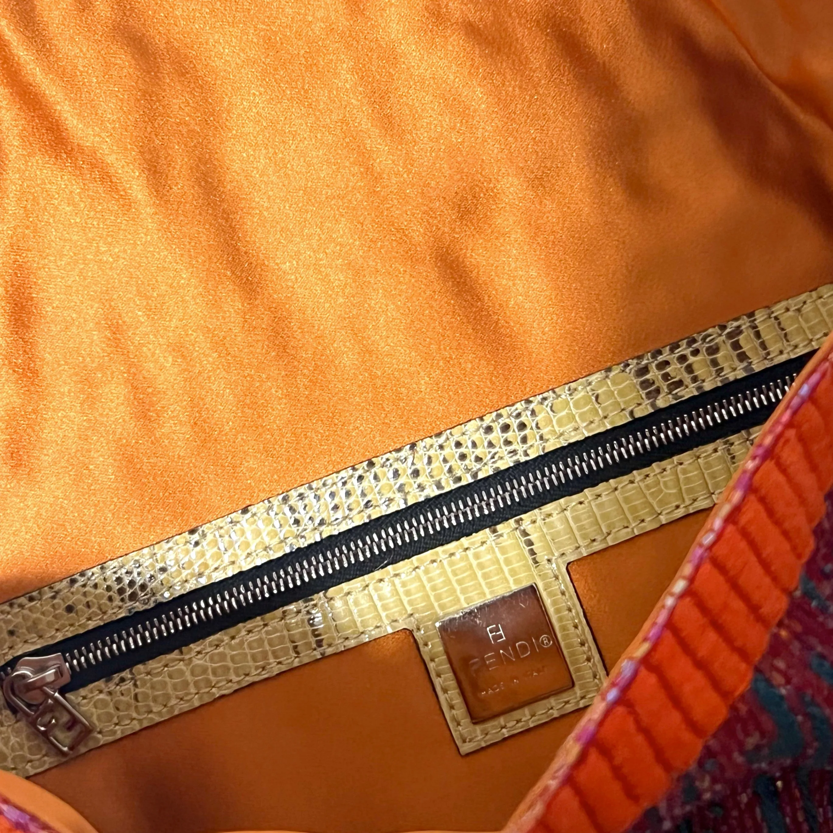 Fendi Multicolor Beaded Baguette Bag