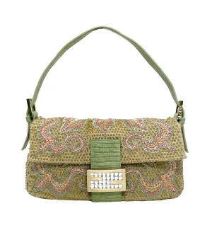 Fendi Pastel Beaded Baguette Bag