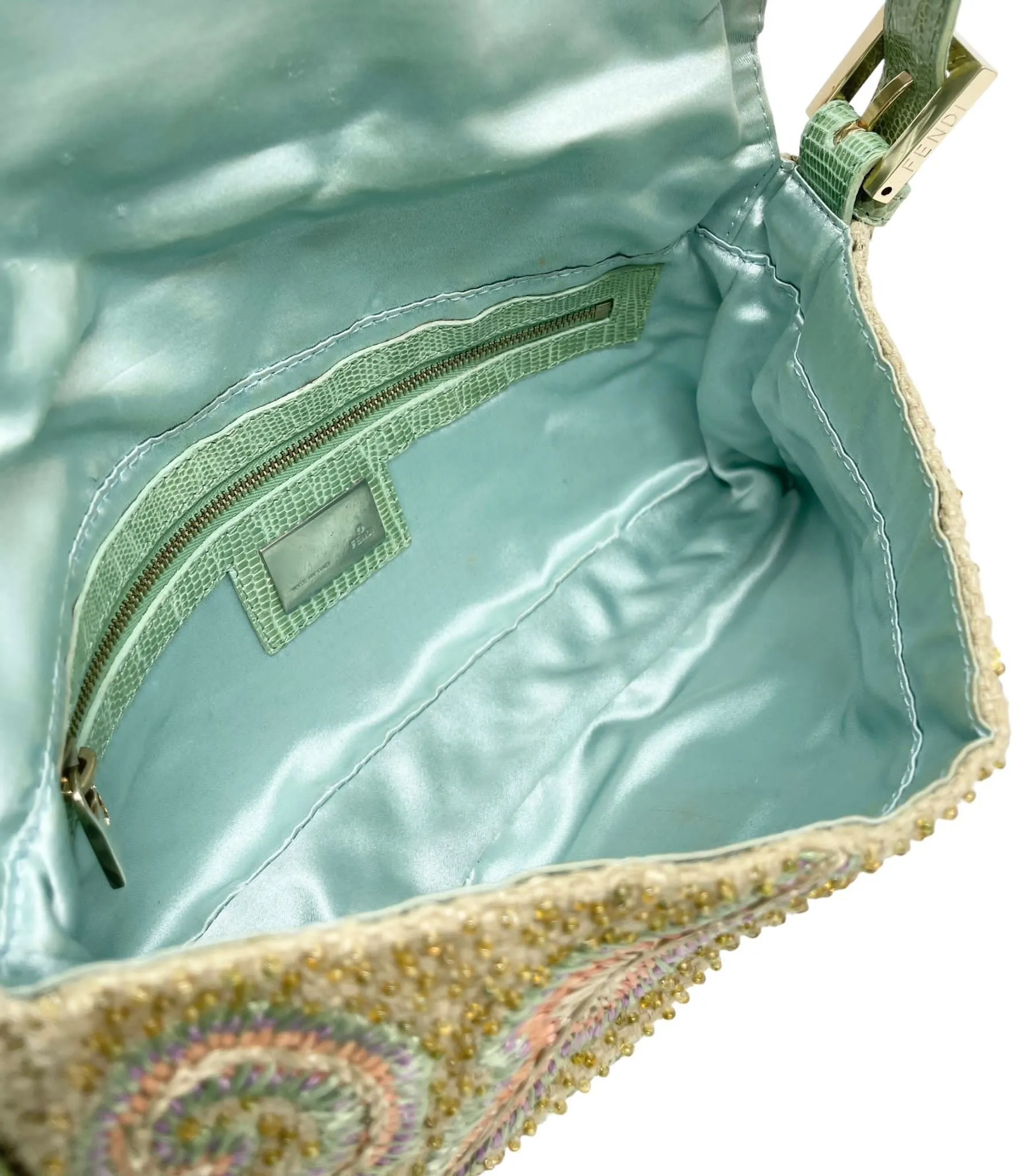 Fendi Pastel Beaded Baguette Bag