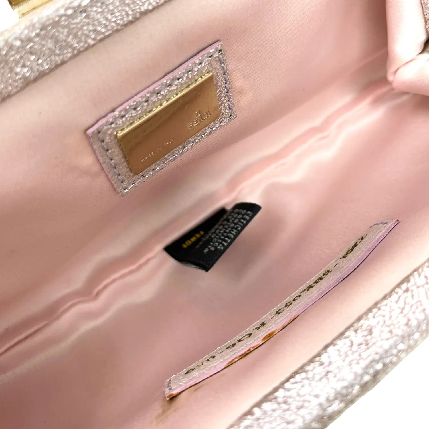 Fendi Silver Mini Chain Bag