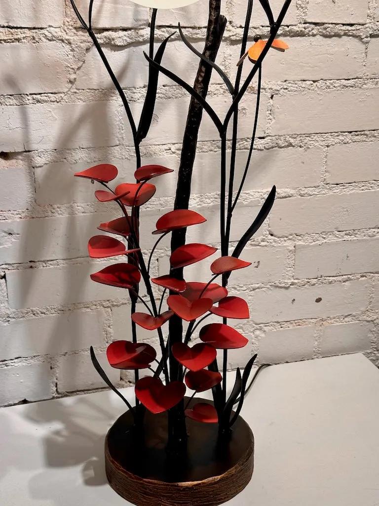 FIELD STUDY LAMP WITH BLACK EYED SUSANS
