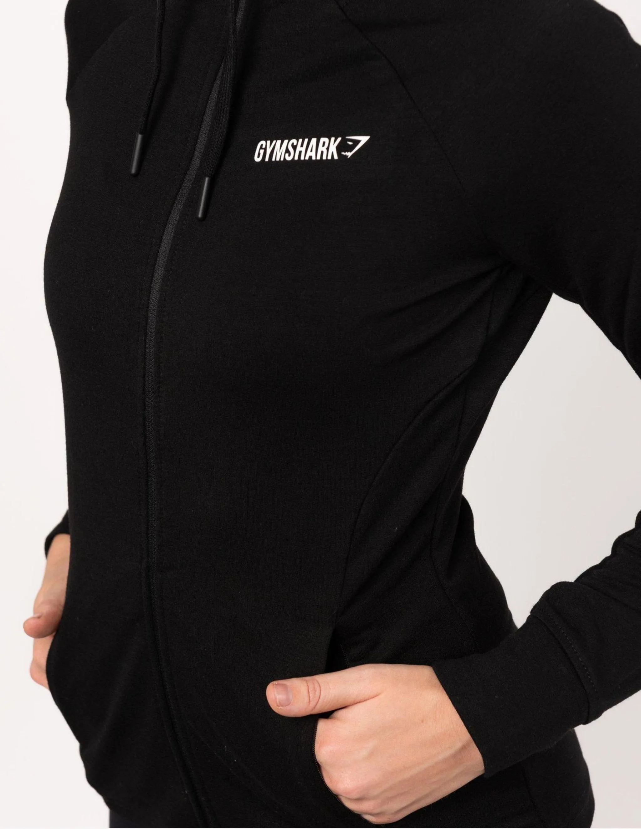 Fit Zip Hoodie Black