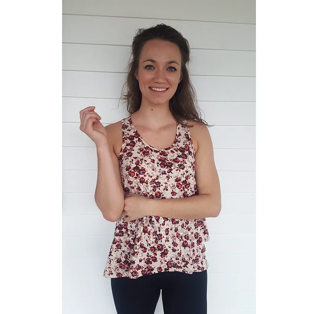 Floral Print Layered Tank
