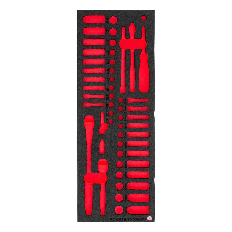 Foam Only - 1/4” Drive Combo Socket (FOAM7E-14COMBO Set)
