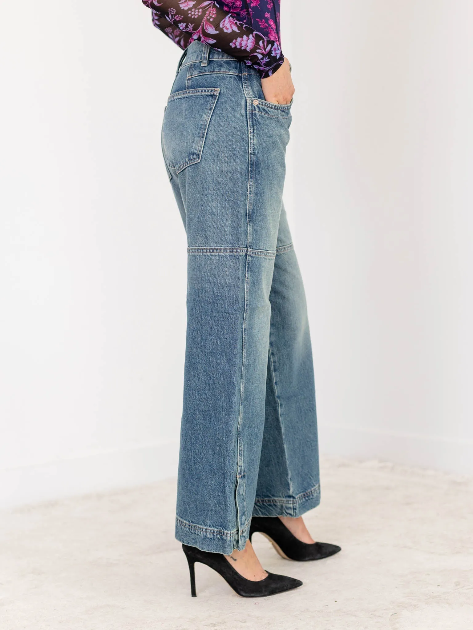Free People Benji Relaxed Wide Leg