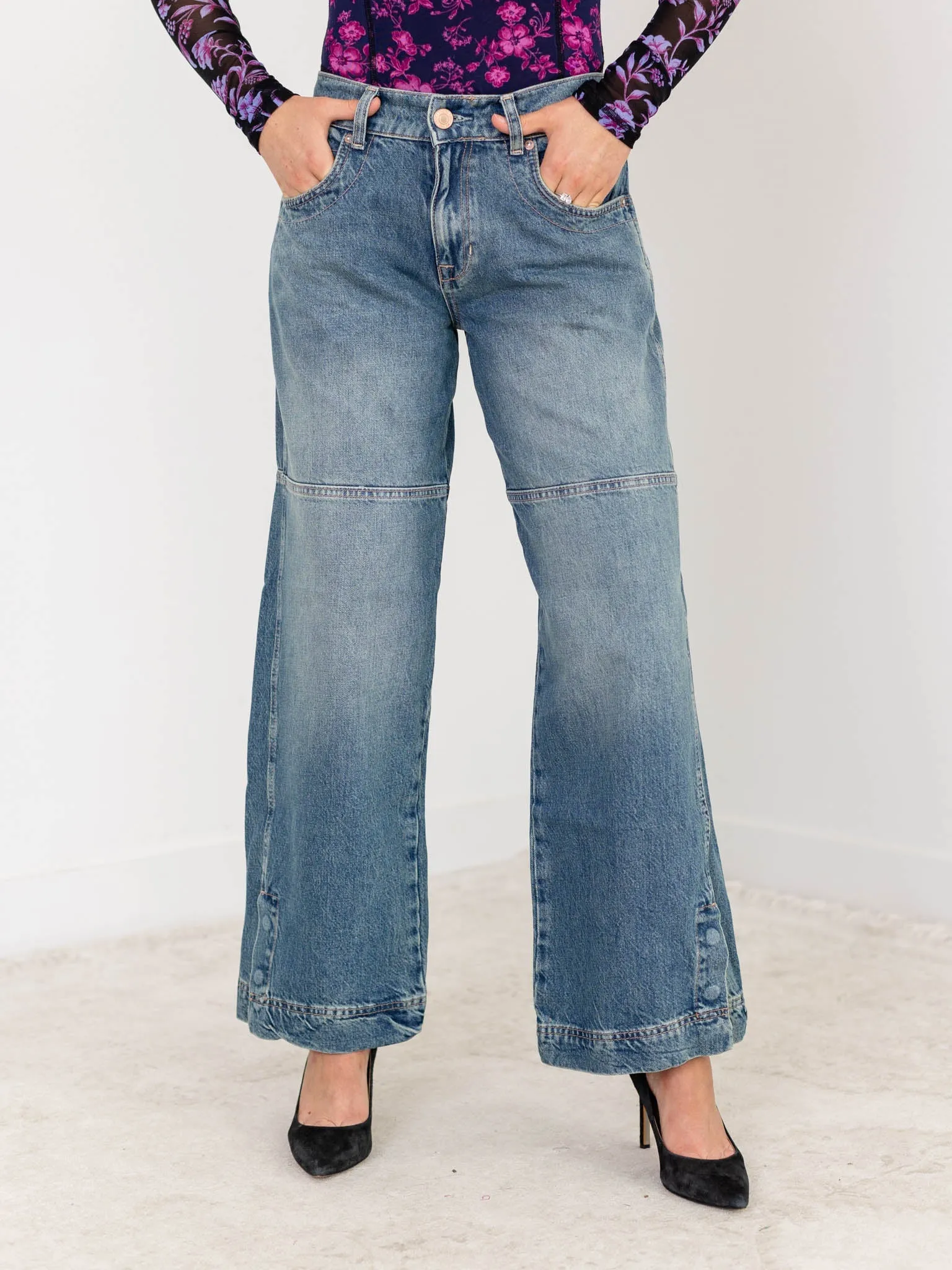 Free People Benji Relaxed Wide Leg
