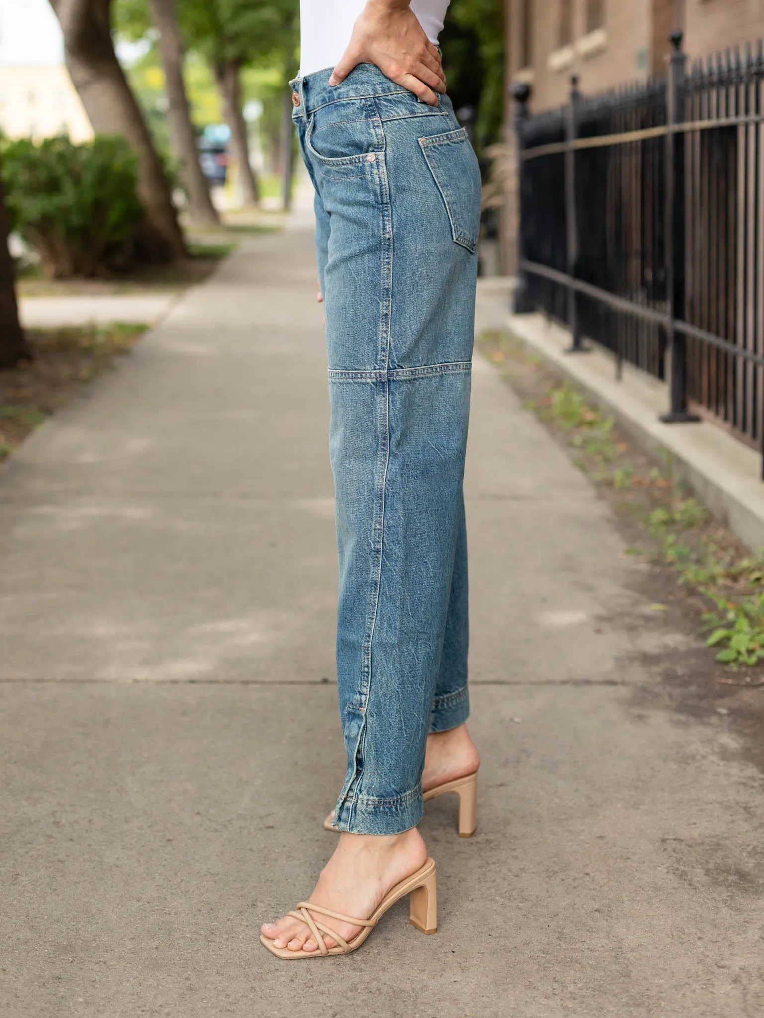 Free People Benji Relaxed Wide Leg