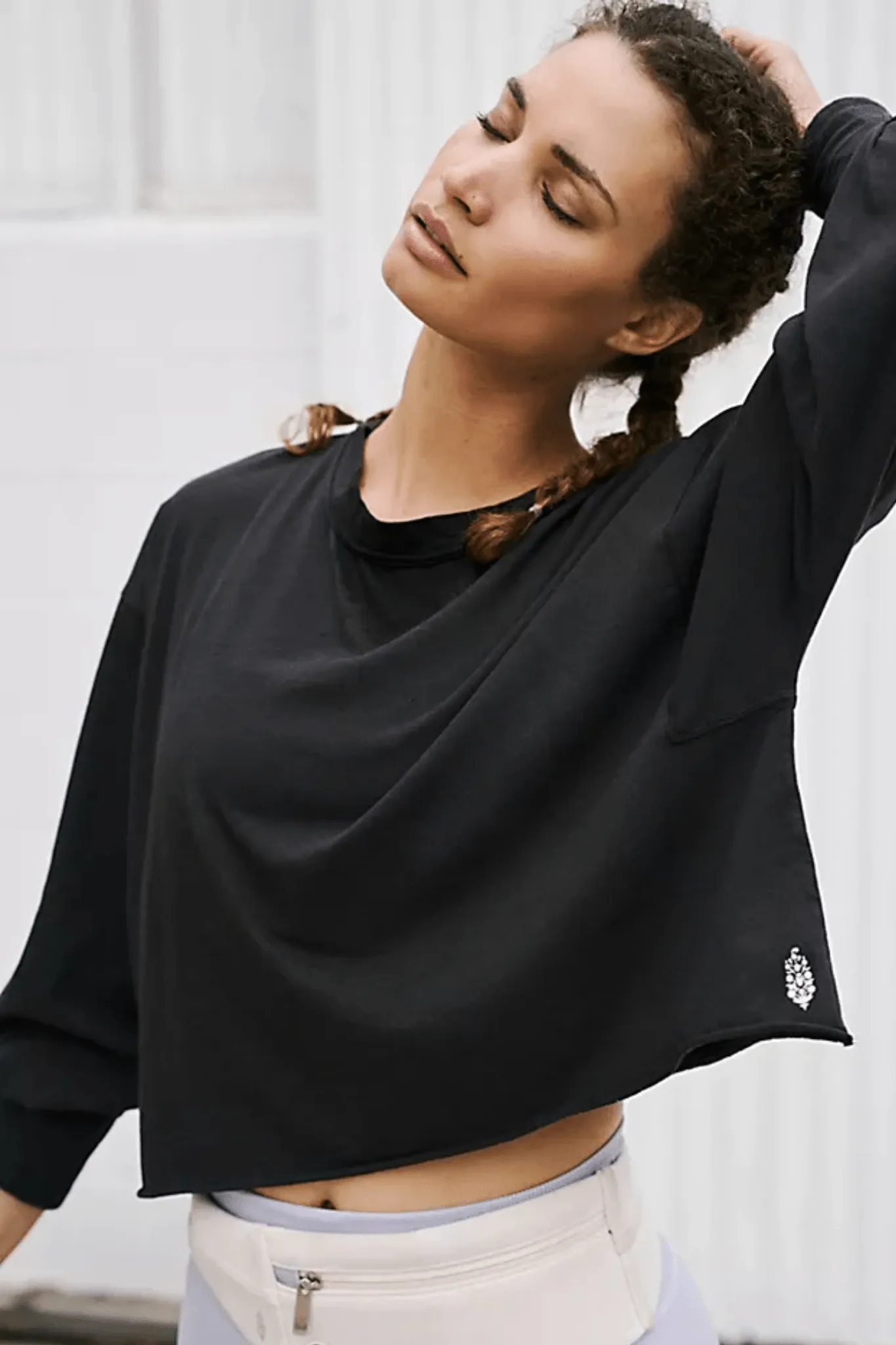 Free People: Inspire Layer Tee in Black