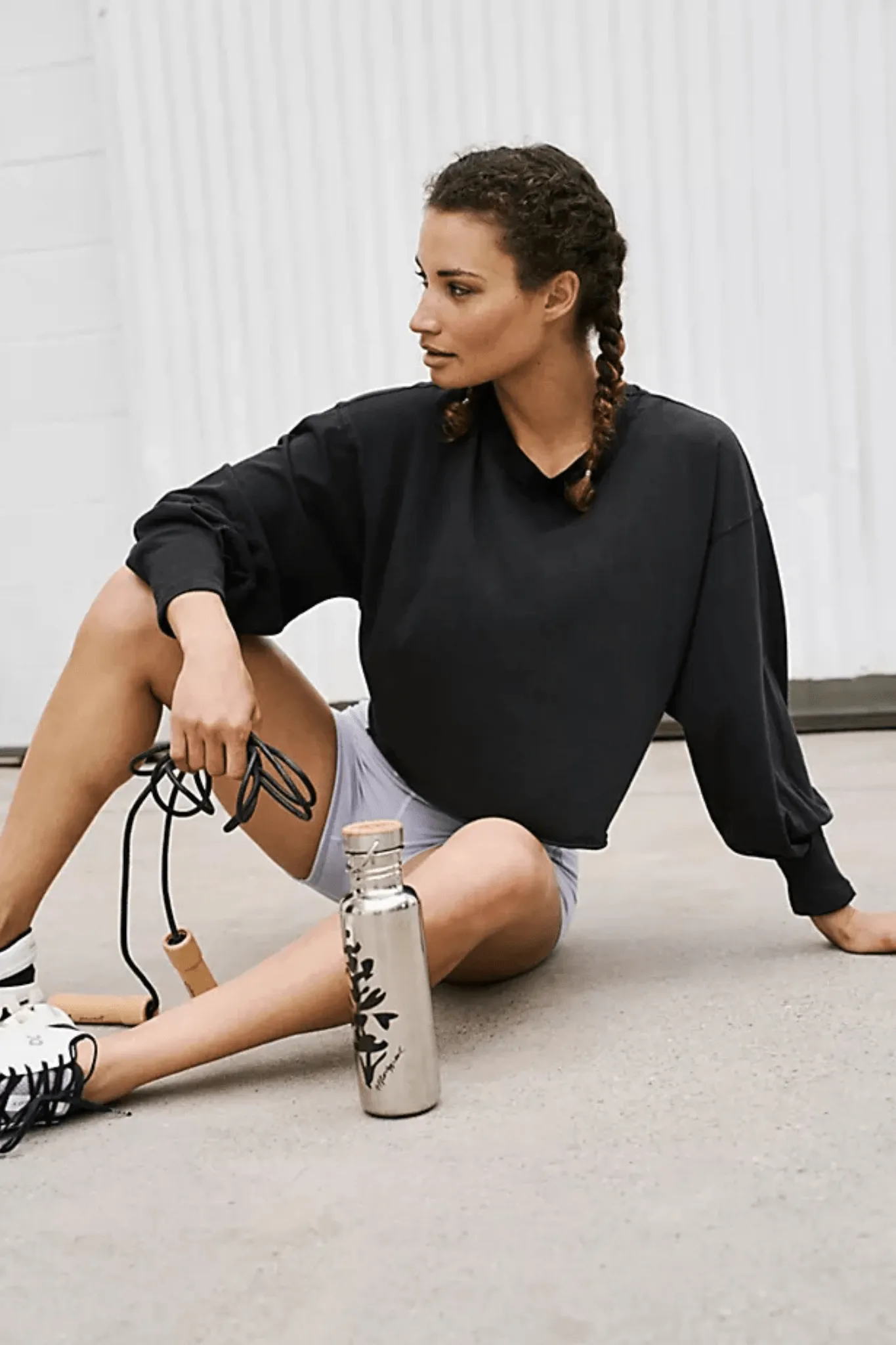 Free People: Inspire Layer Tee in Black