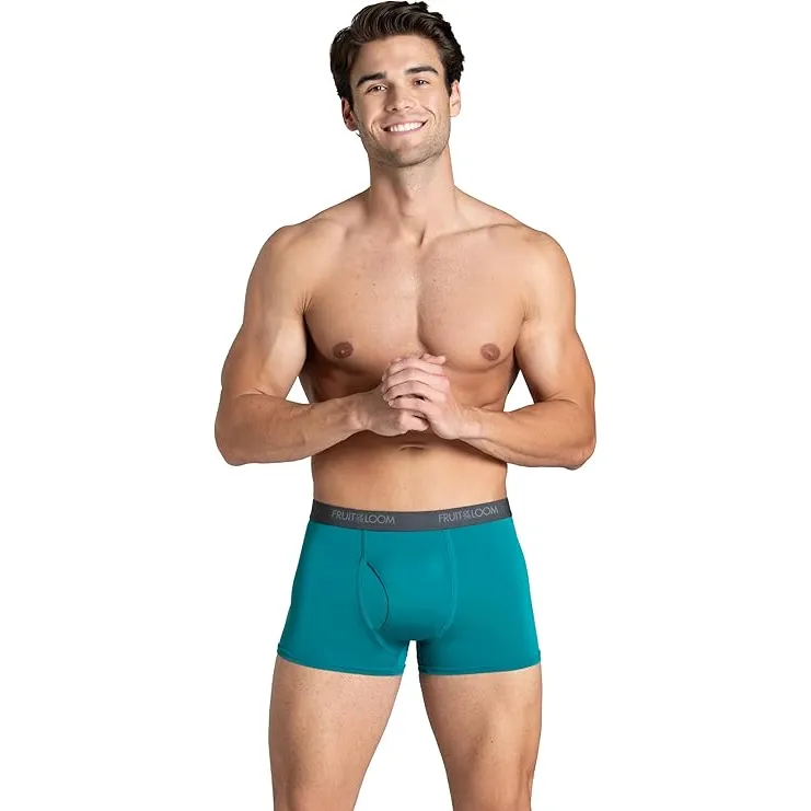 Fruit of the Loom Men's Micro Stretch Boxer Briefs, Designed to Move with You, Lightweight & Moisture Wicking
