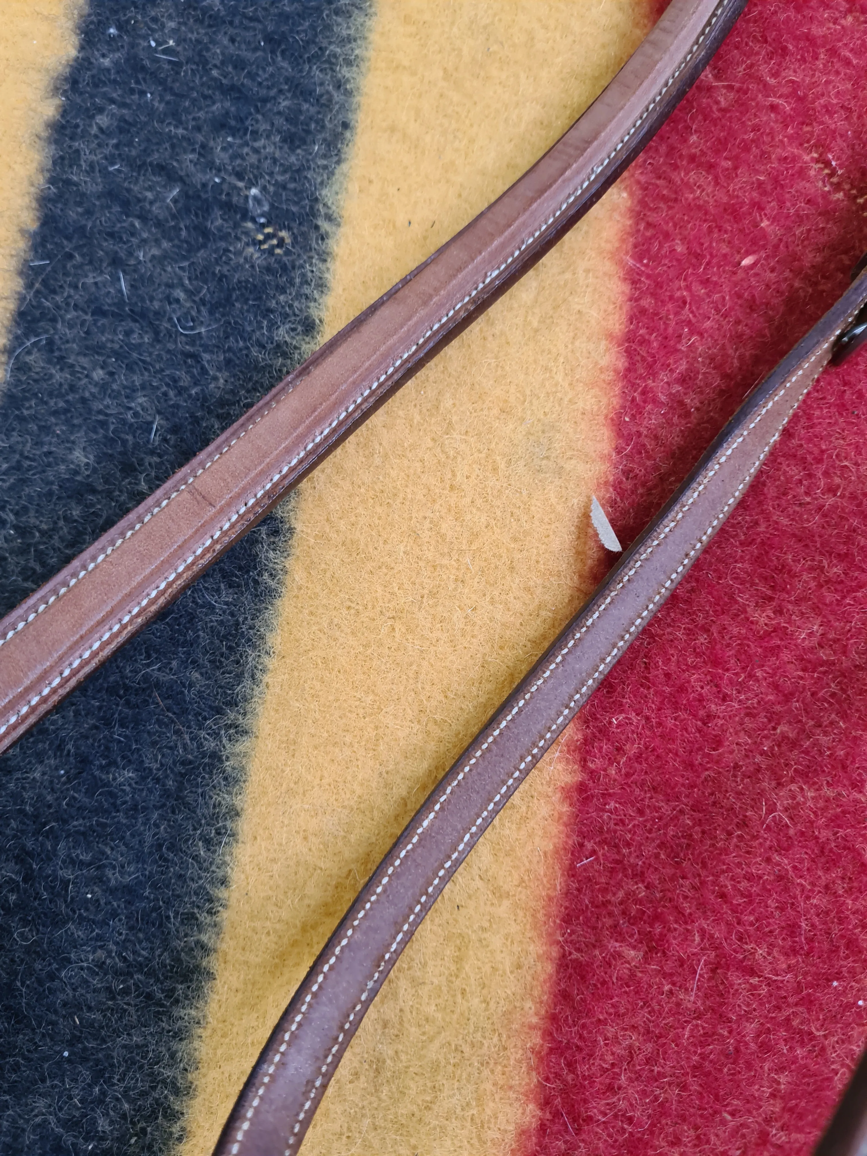 Full size tanned leather standing martingale FREE POSTAGE☆
