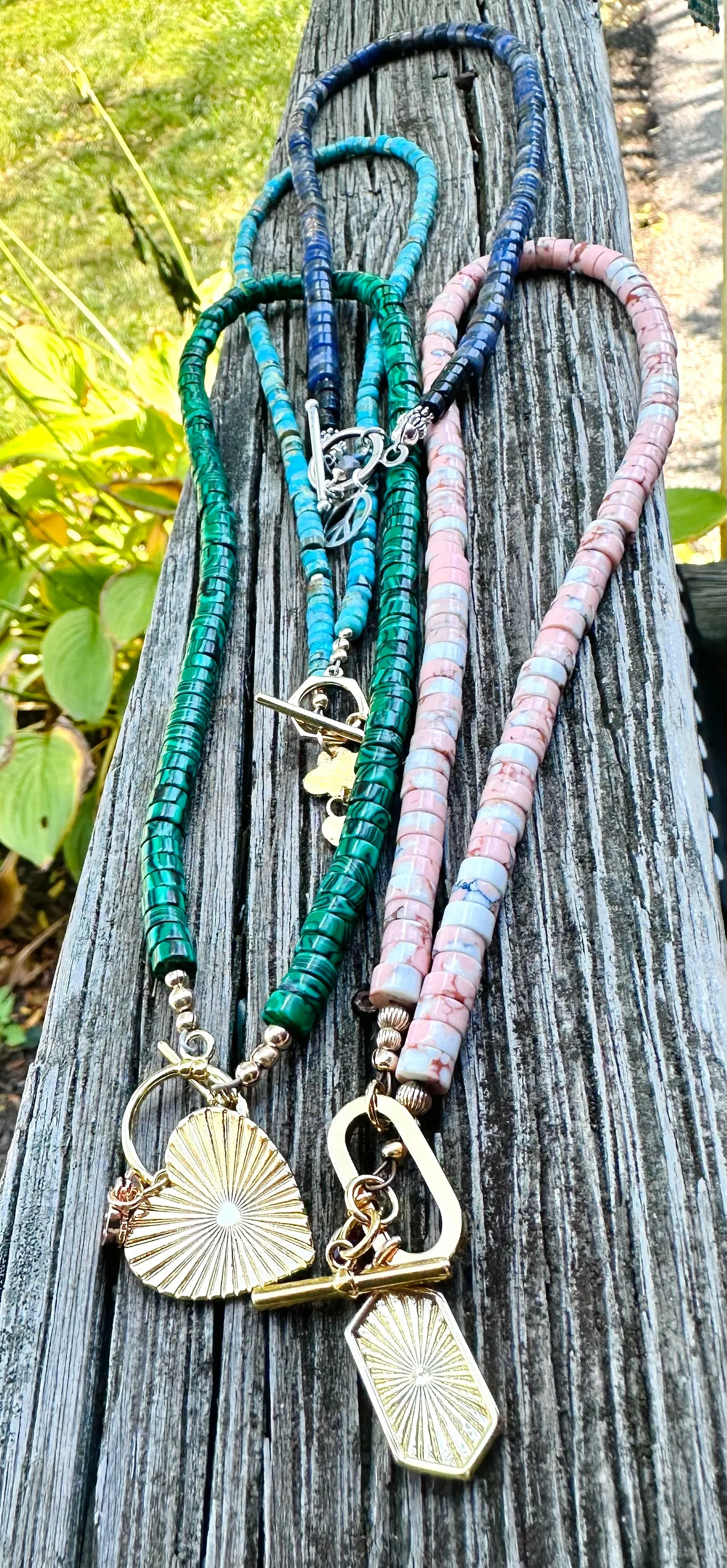 Gemstone Charm Necklace