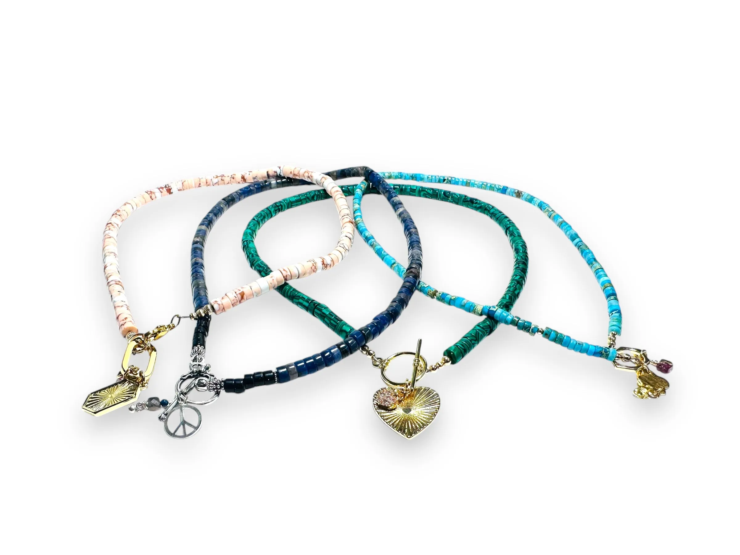 Gemstone Charm Necklace