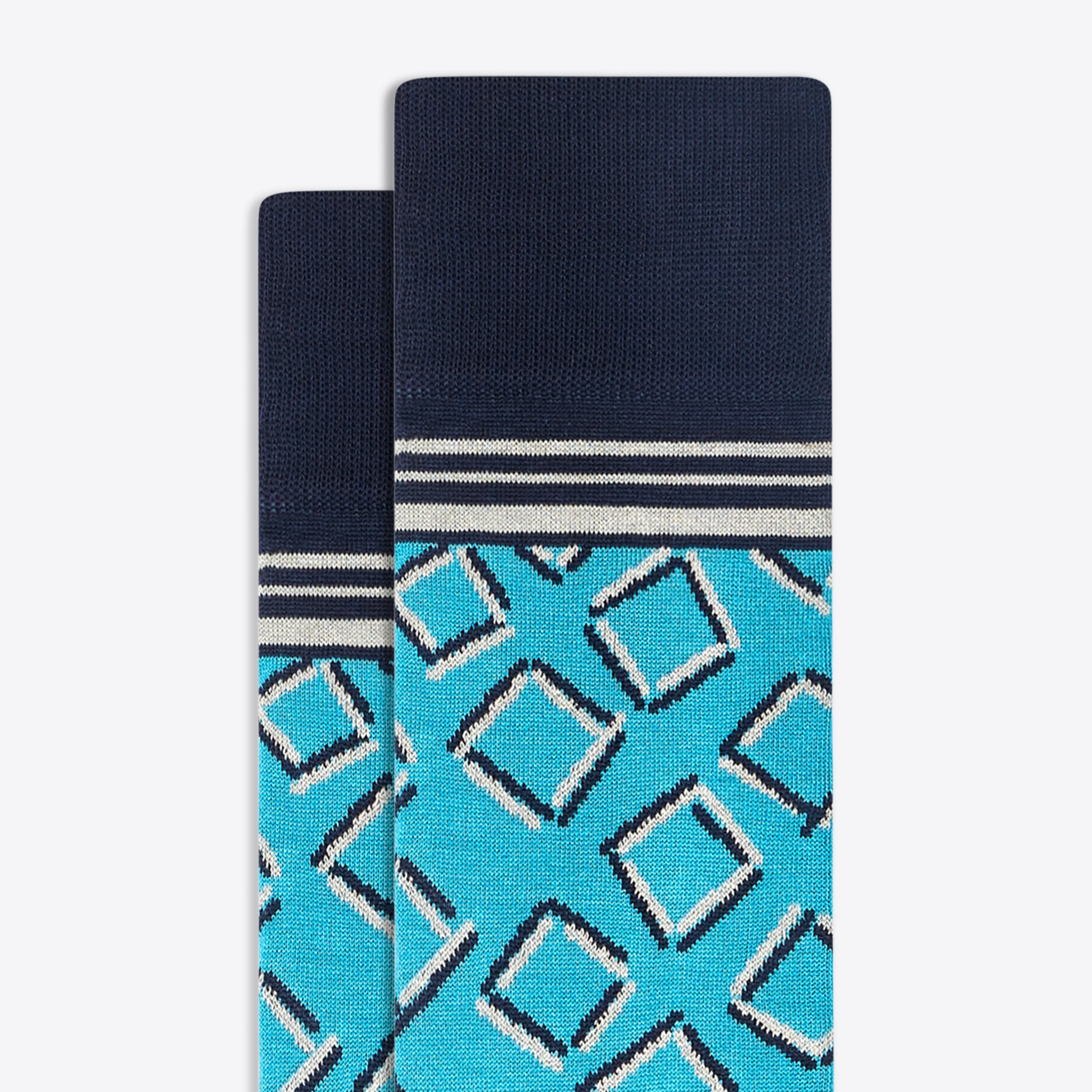 Geometric Mid-Calf Socks