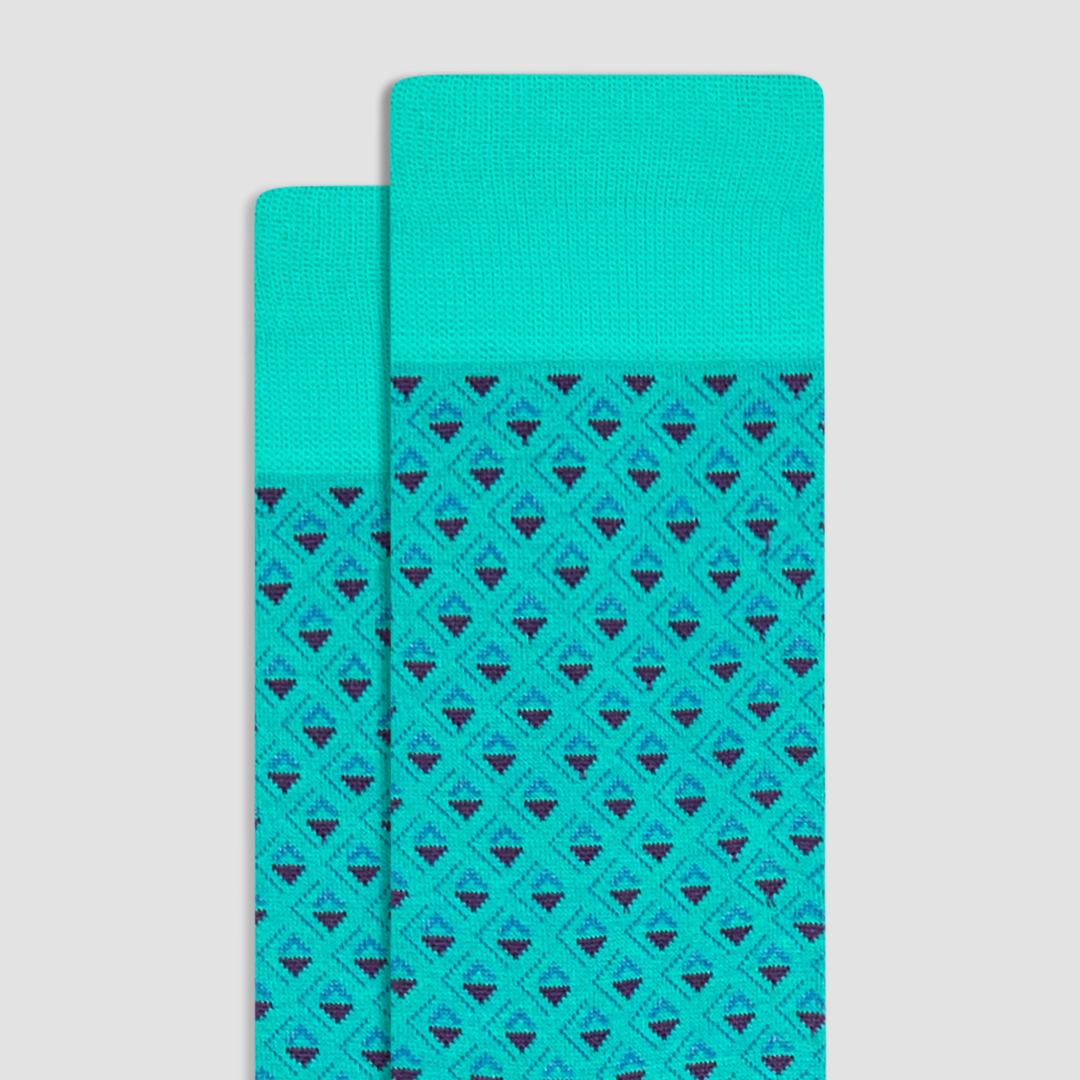 Geometric Mid-Calf Socks