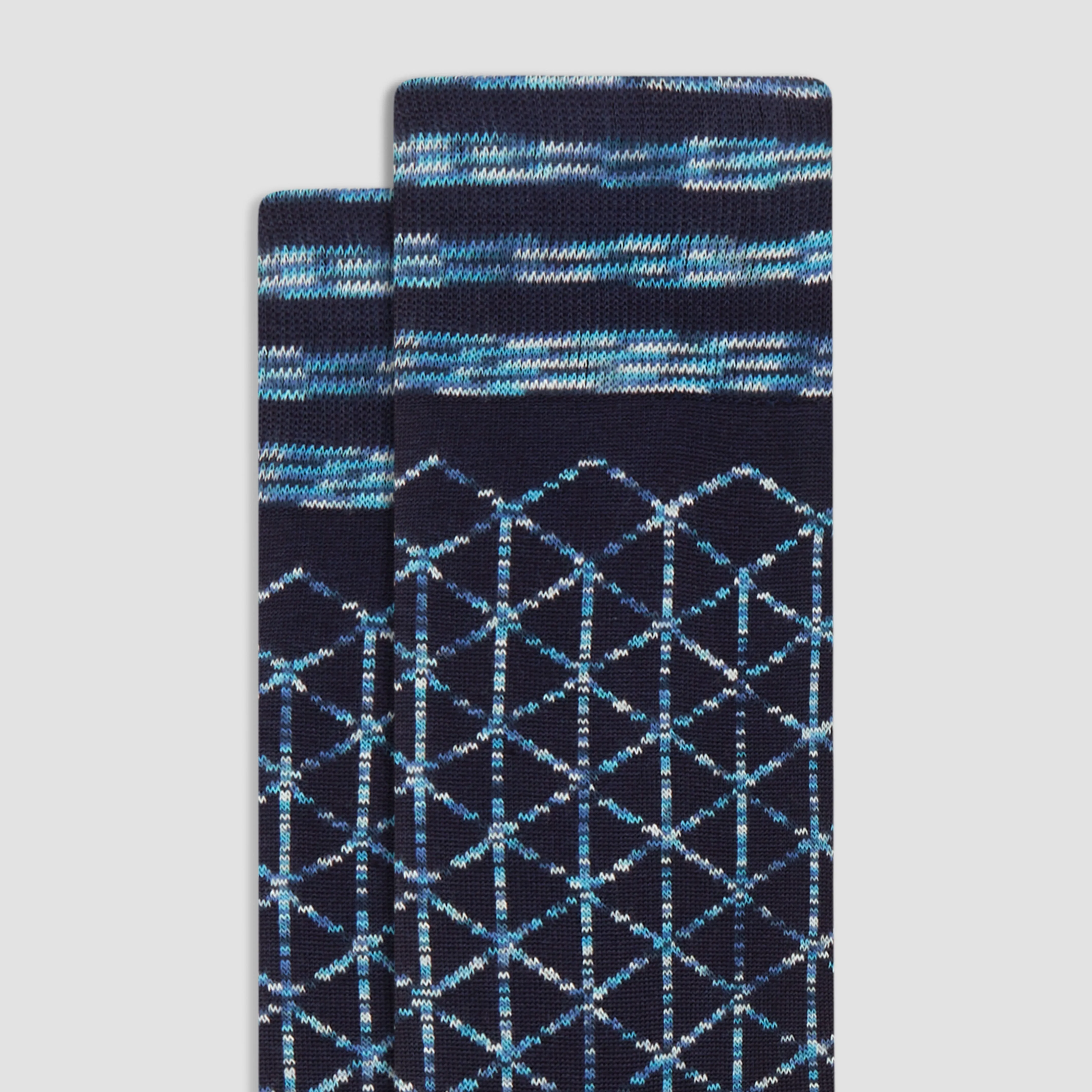 Geometric Mid-Calf Socks