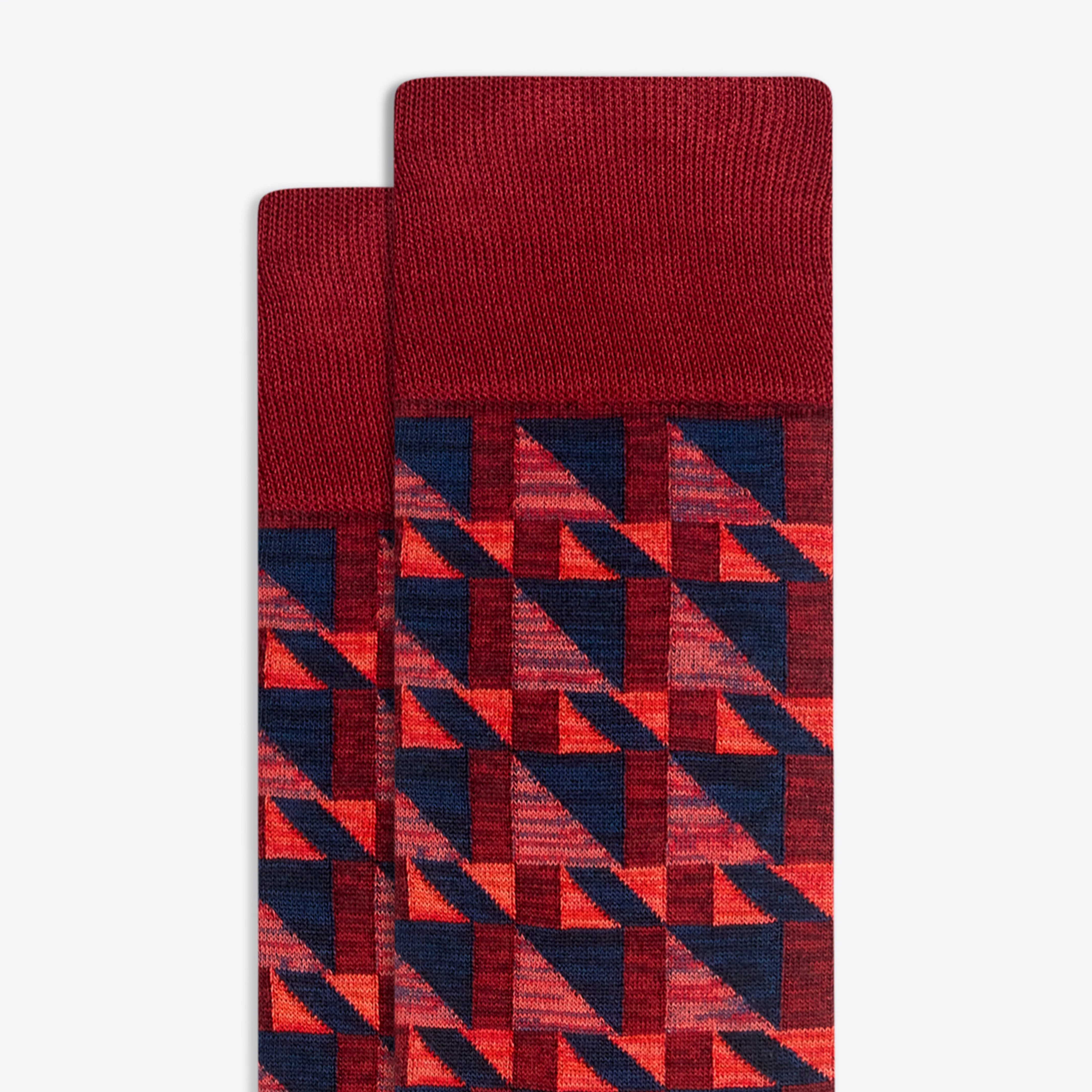 Geometric Mid-Calf Socks