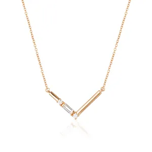 GEORGINI THE LAYERED EDIT TIGA NECKLACE ROSE GOLD