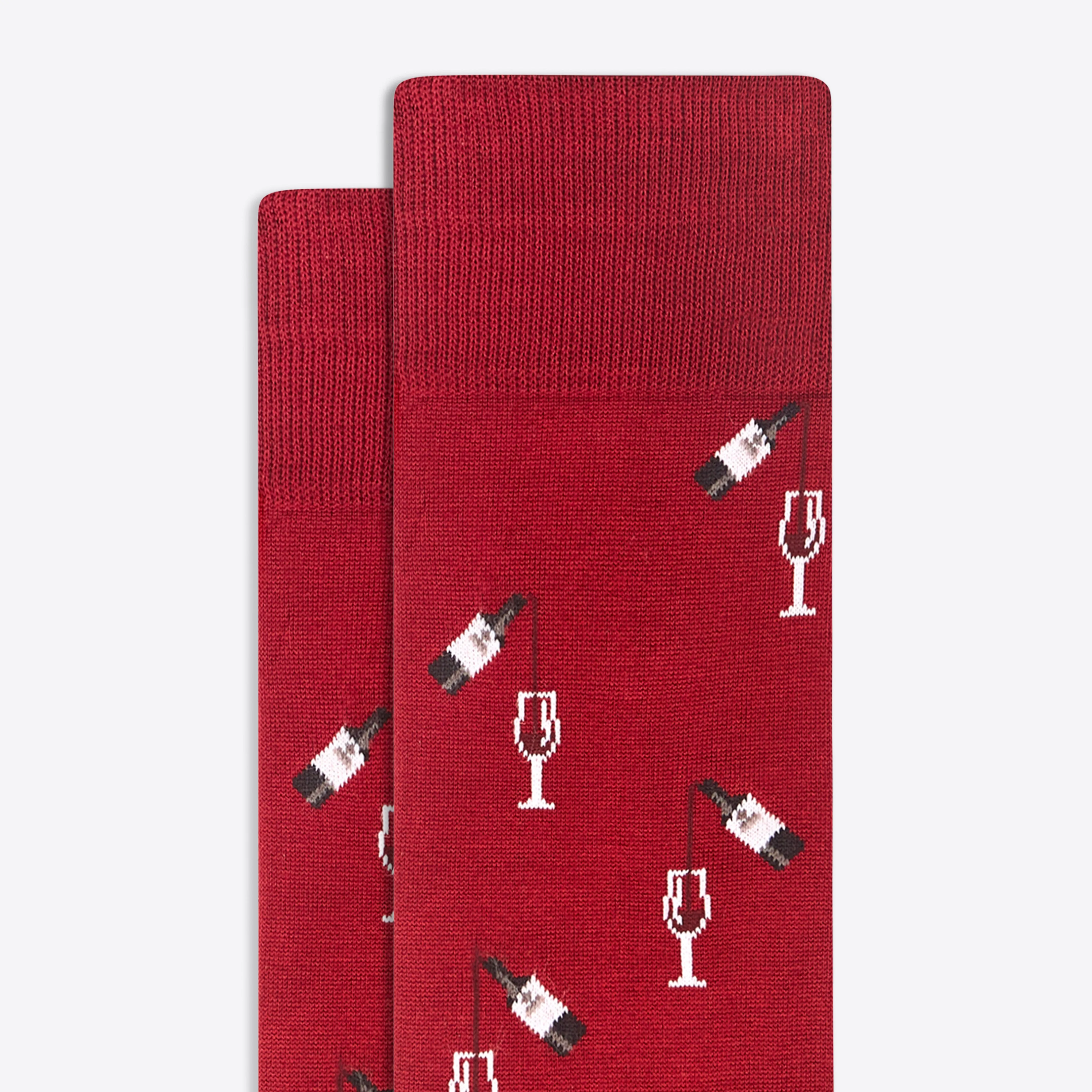 Glass of Wine Mid-Calf Socks