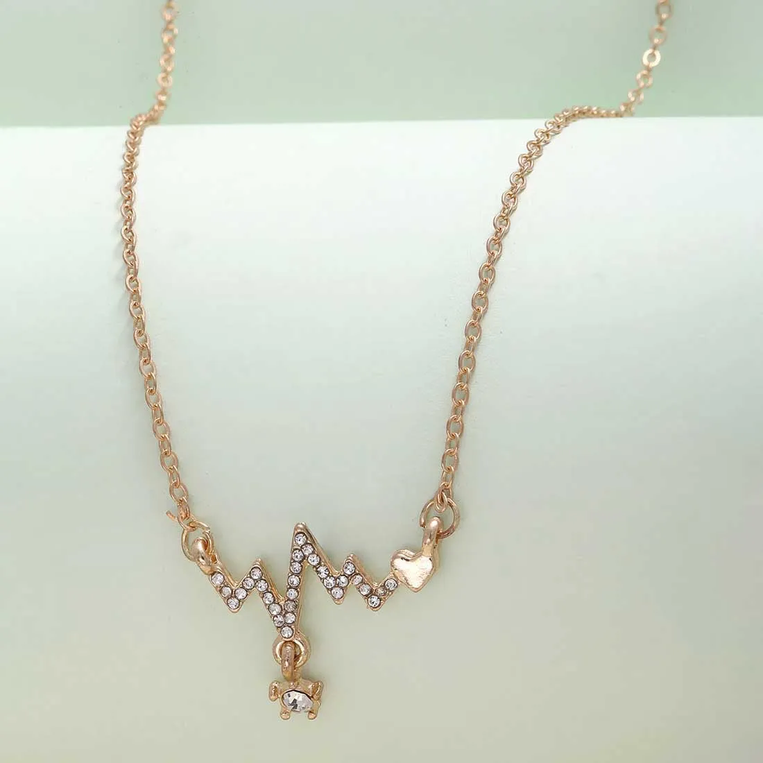 Gold Heartbeat Necklace
