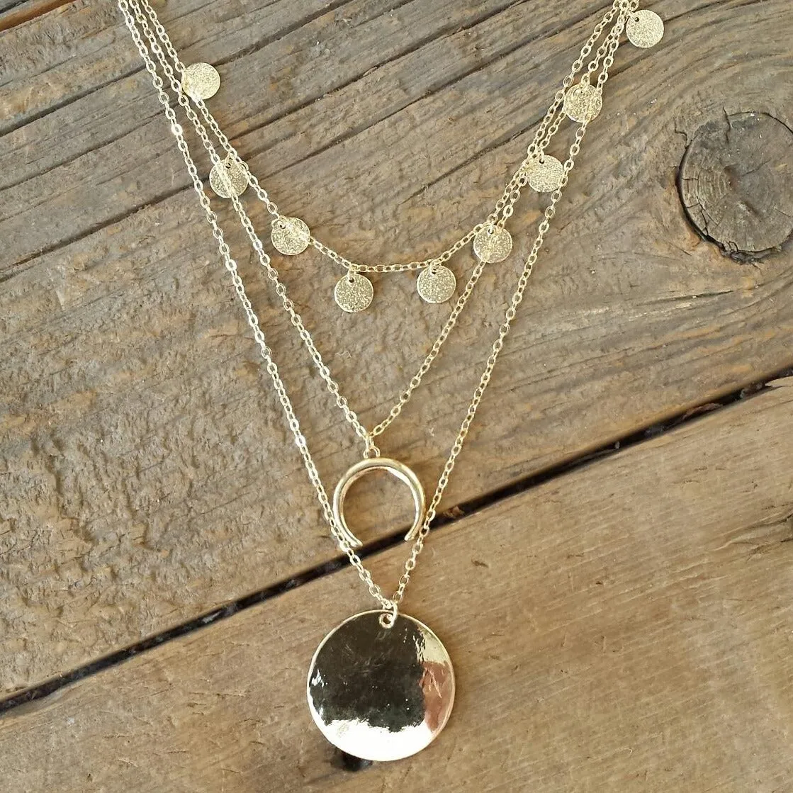 Gold Medallion Necklace