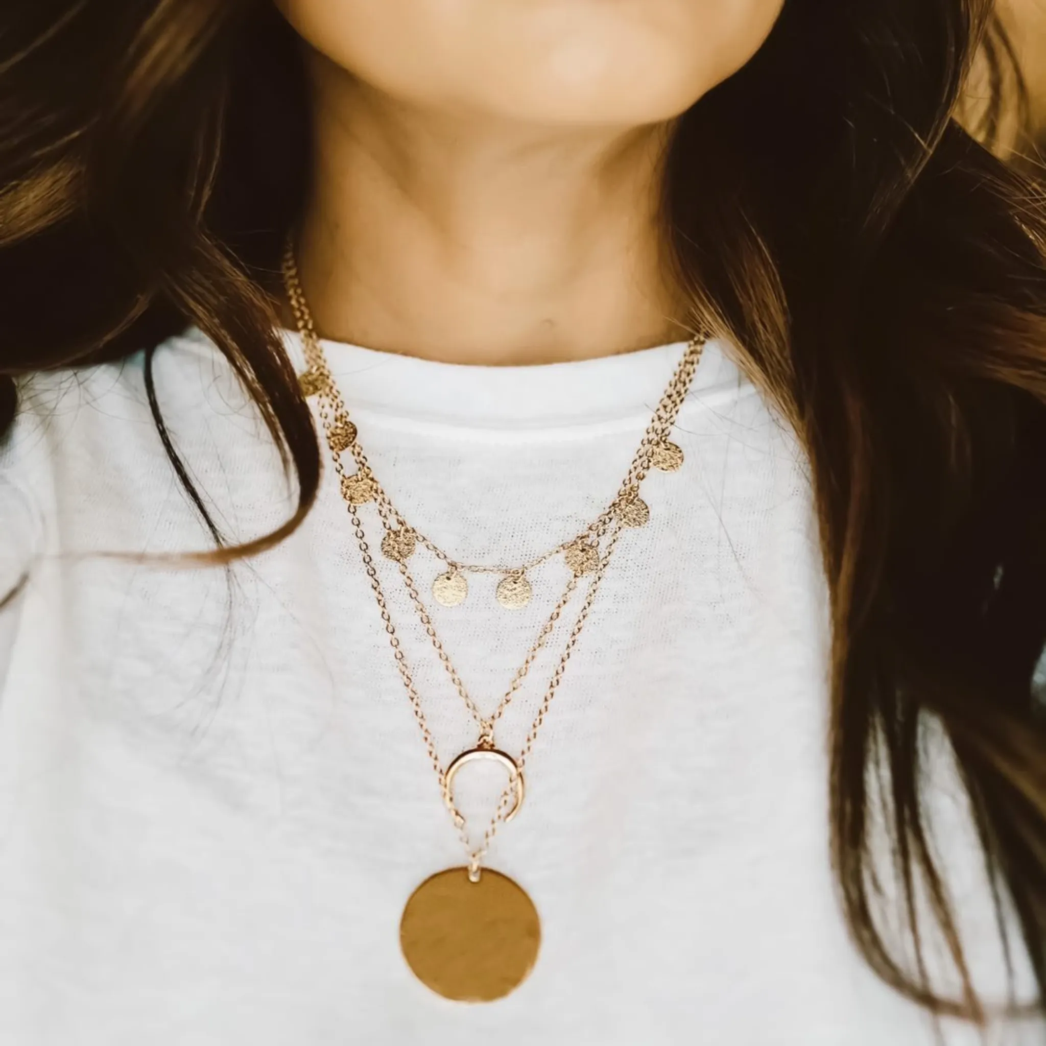 Gold Medallion Necklace