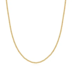 Gold Shiny Curb Necklace