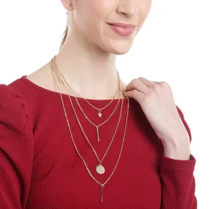 Golden Multi Layered Pendant