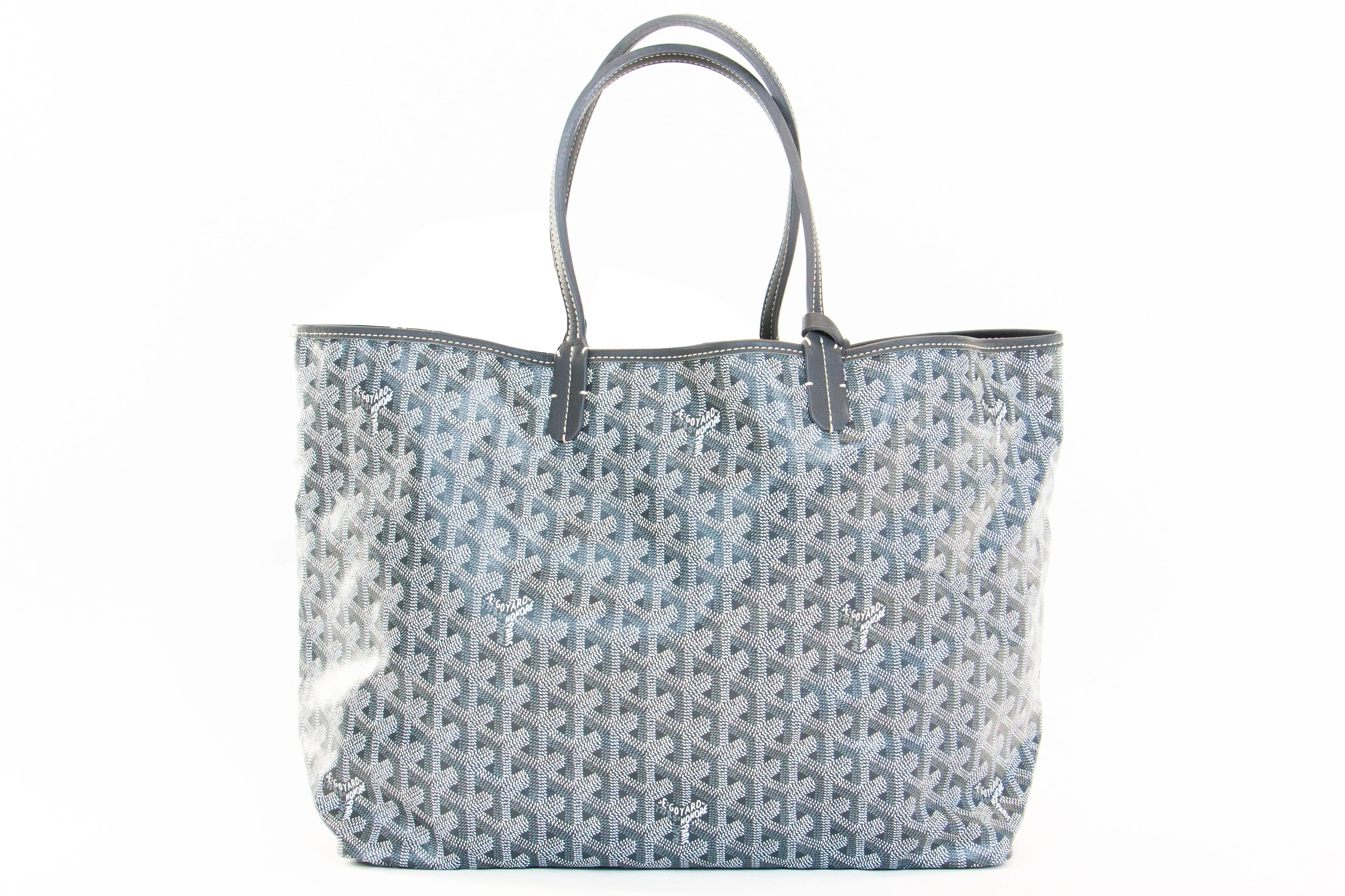 Goyard Goyardine St. Louis PM W/ Pouch (Grey)