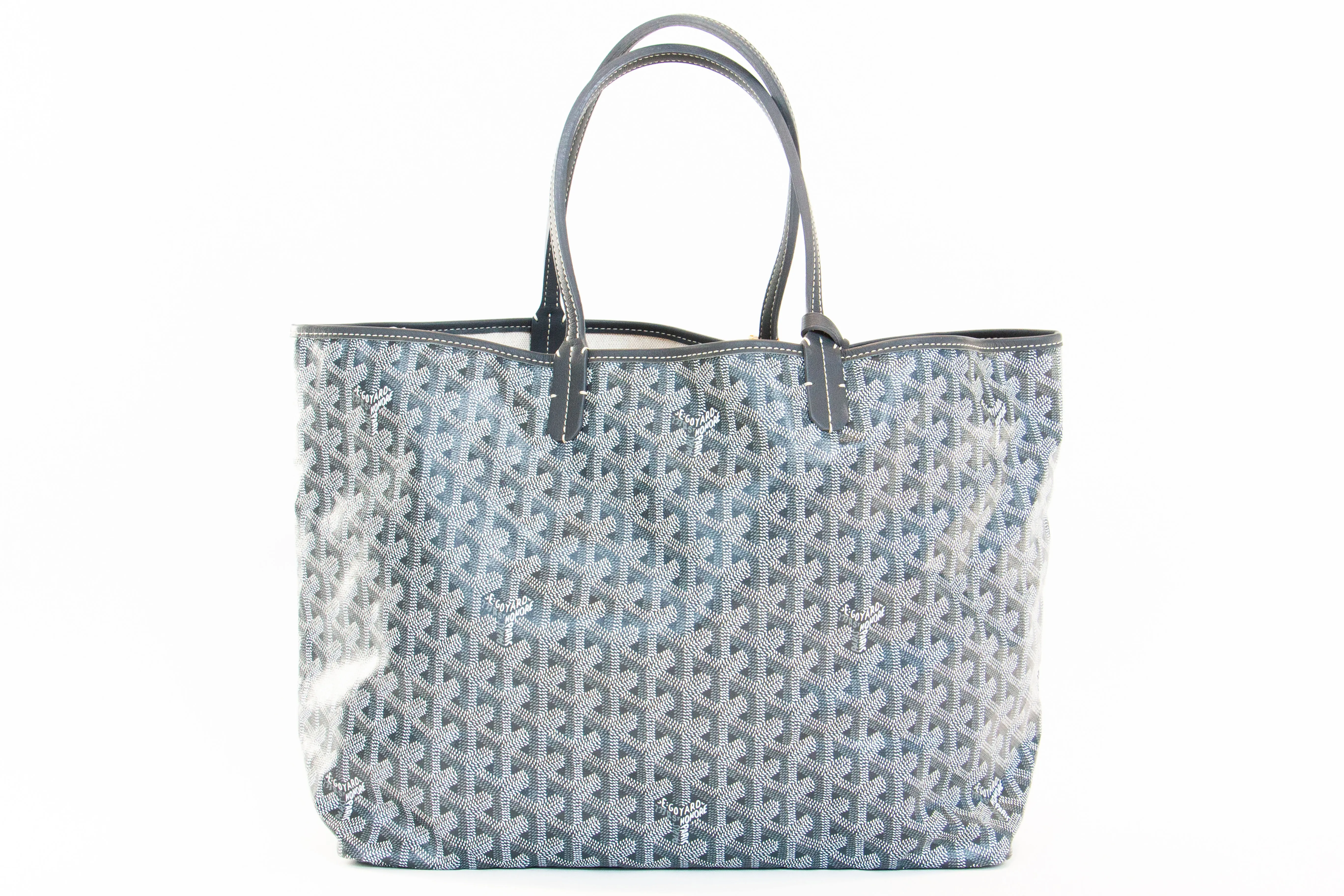 Goyard Goyardine St. Louis PM W/ Pouch (Grey)