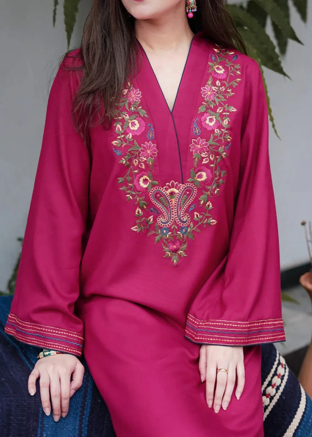 Grace Z04- Stitched Embroidered 2Pc Marina Dress.