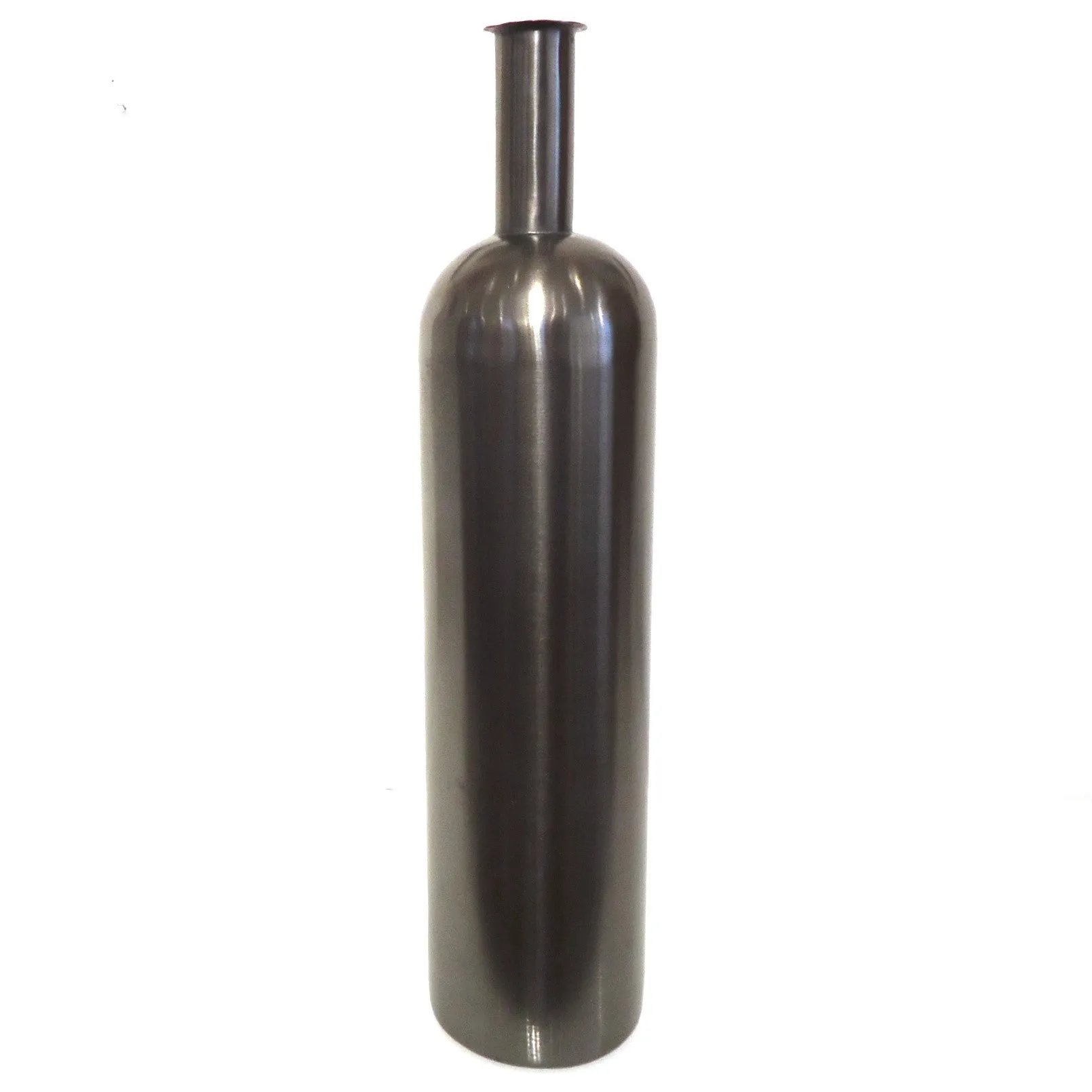 Gray Metal Vase