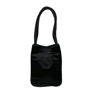 Gucci Black Satin Beaded Mini Bag