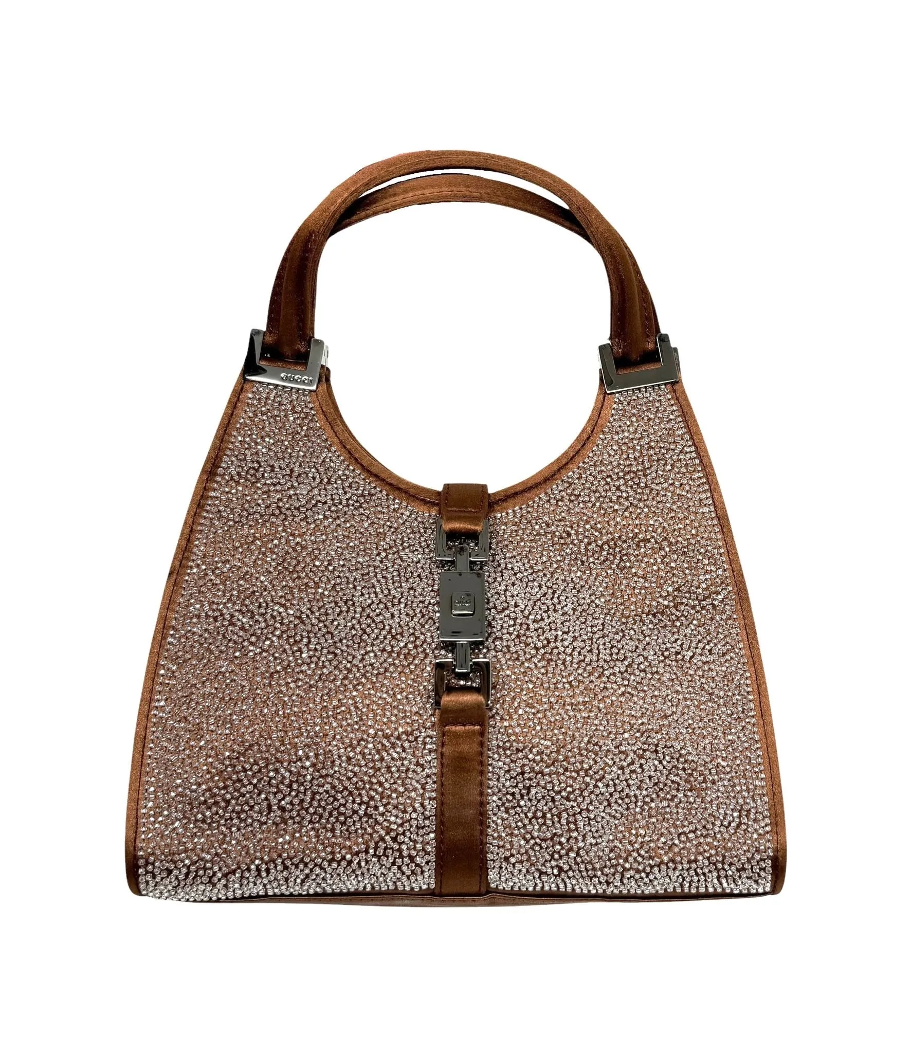 Gucci Brown Beaded Mini Jackie Bag