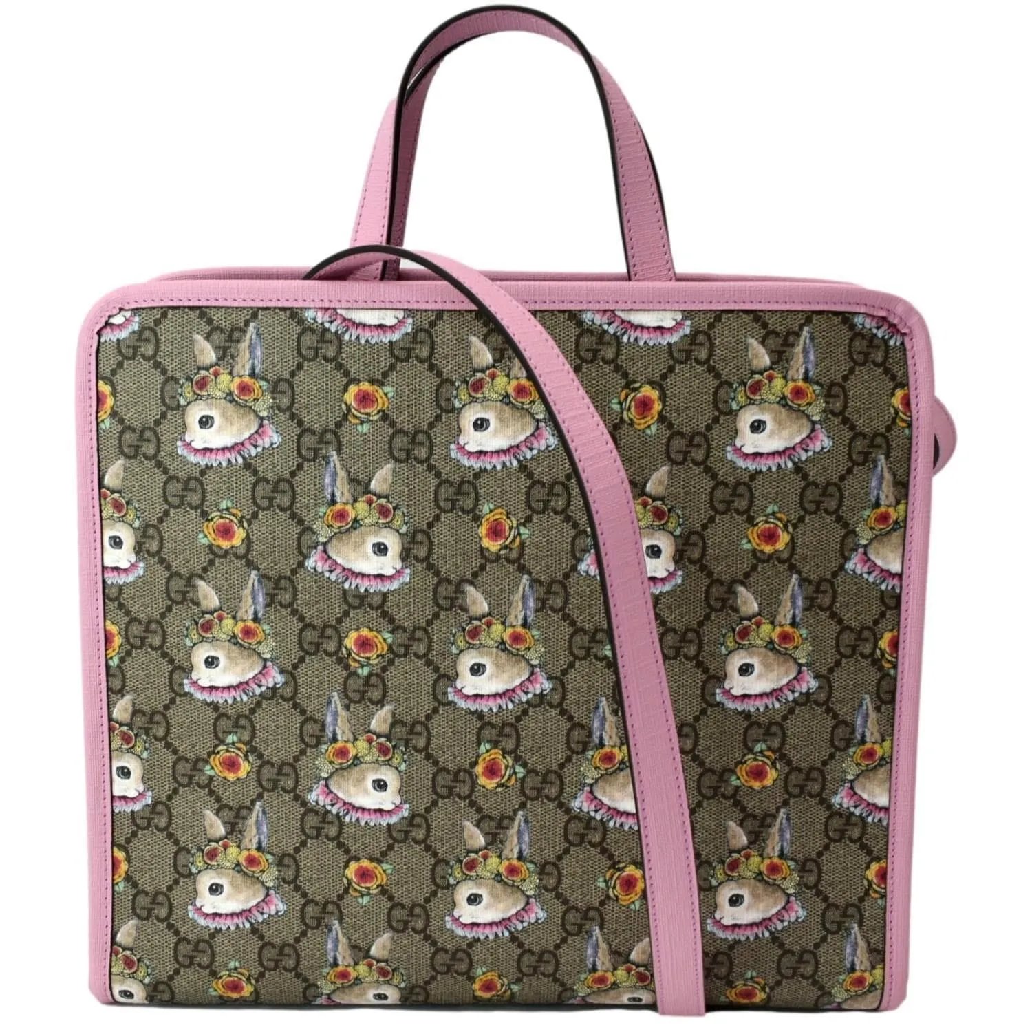GUCCI Children's Yuko Higuchi GG Supreme Tote Bag Pink 630542