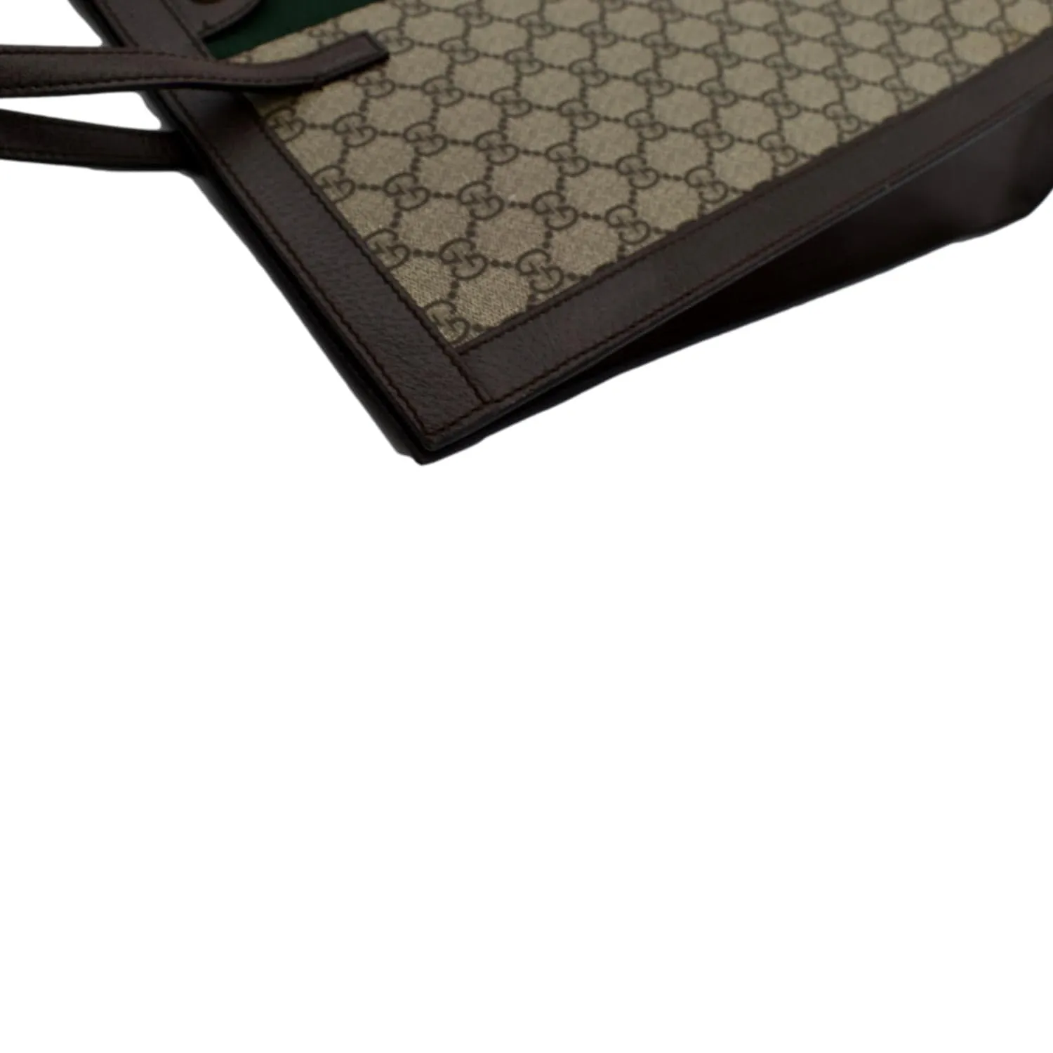 GUCCI Ophidia GG Vertical Supreme Monogram Web Tote Bag Brown 524536