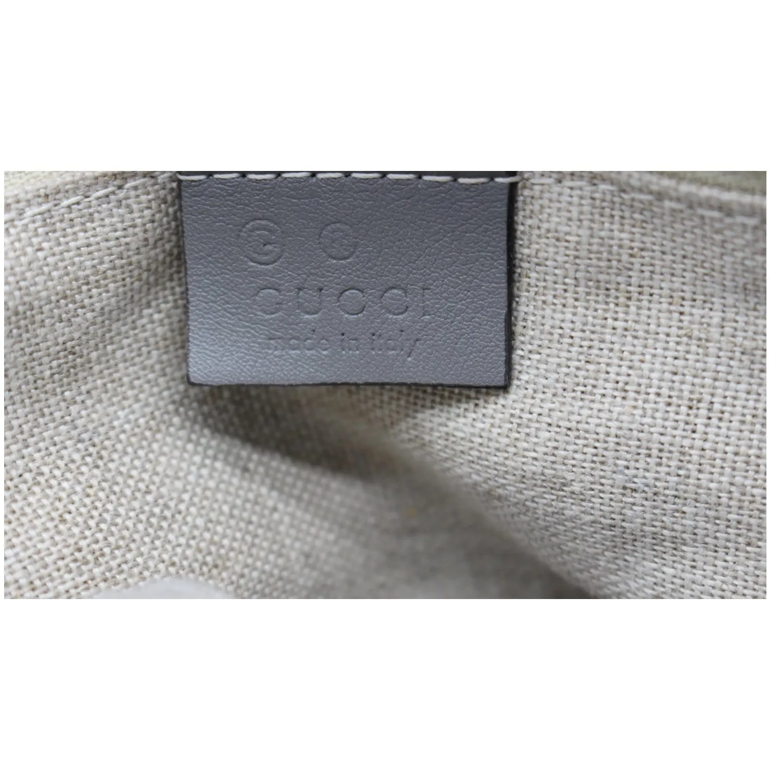GUCCI Small Bree GG Guccissima Leather Tote Crossbody Bag Grey 449241
