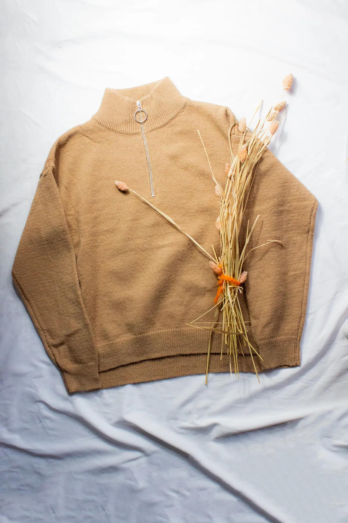 Half Zip Front Pull Over Jumper
