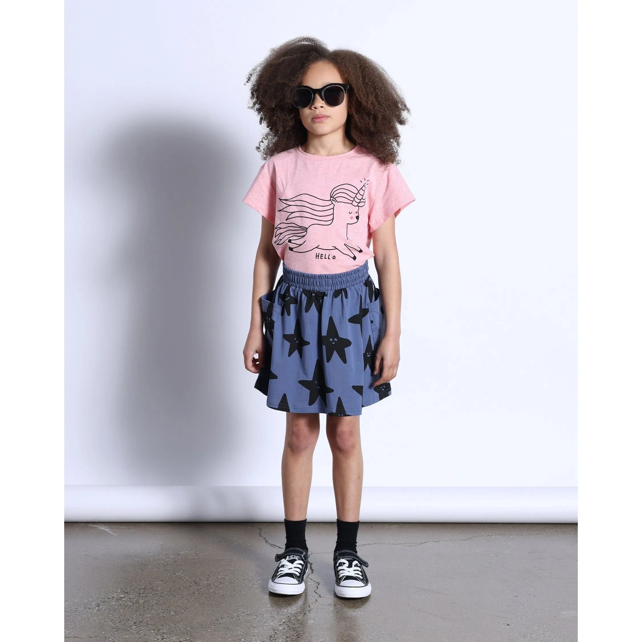 Happy Stars Skirt- Midnight