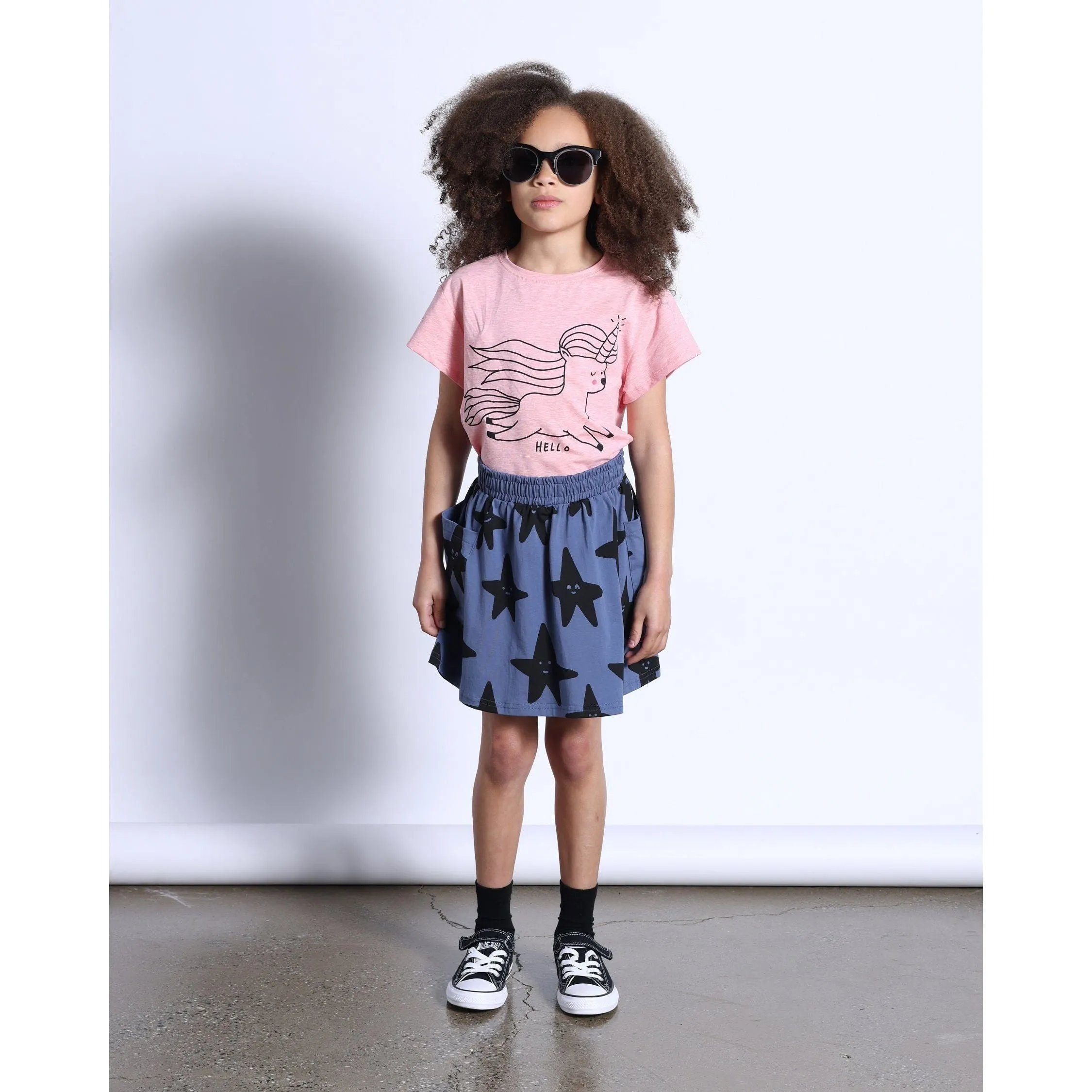 Happy Stars Skirt- Midnight