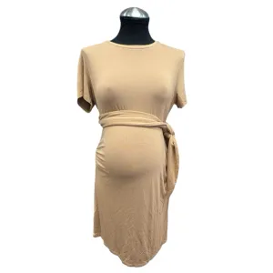 Harmony Belly Tan Maternity  DRESS Size M