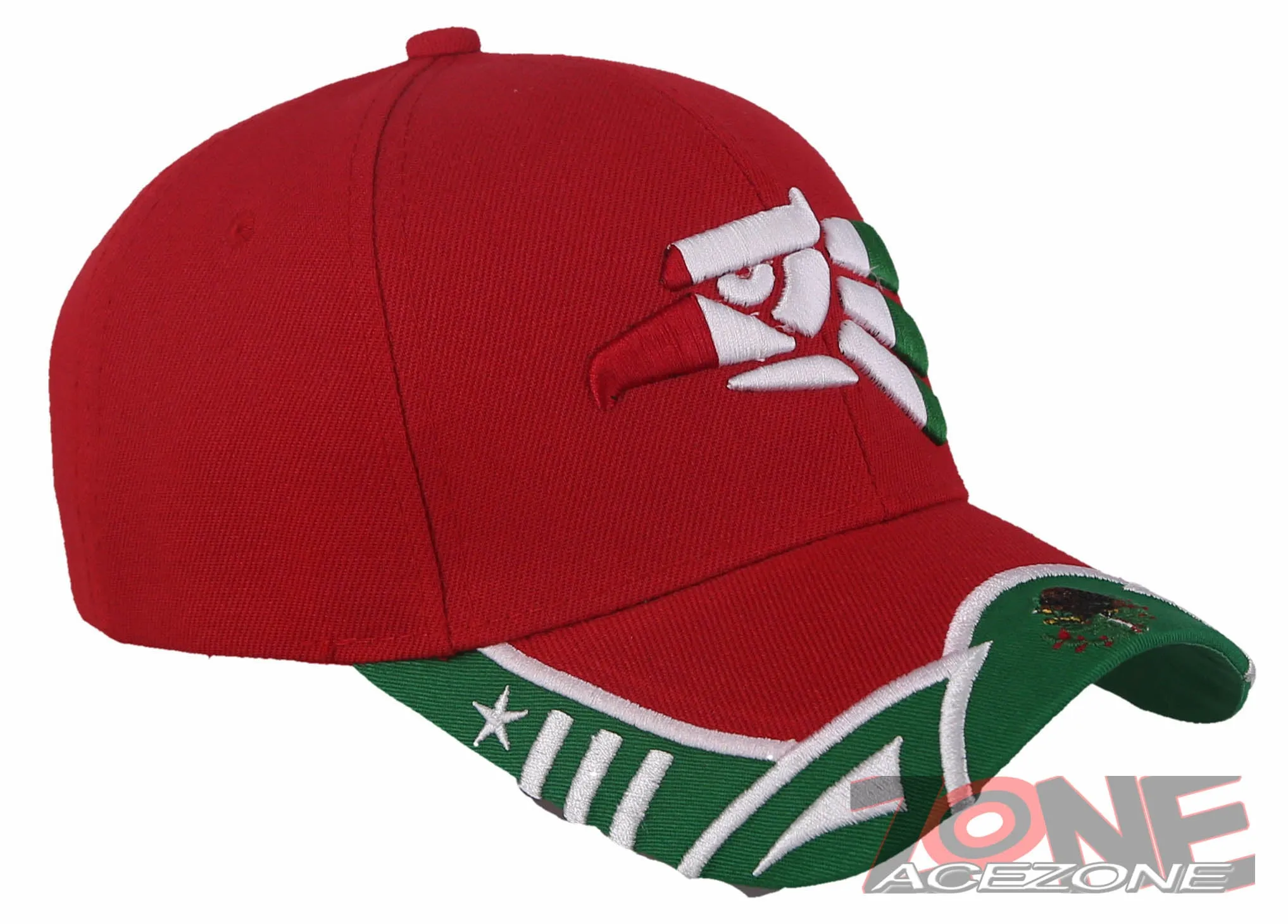 HECHO EN MEXICO MEXICAN EAGLE BASEBALL CAP HAT RED