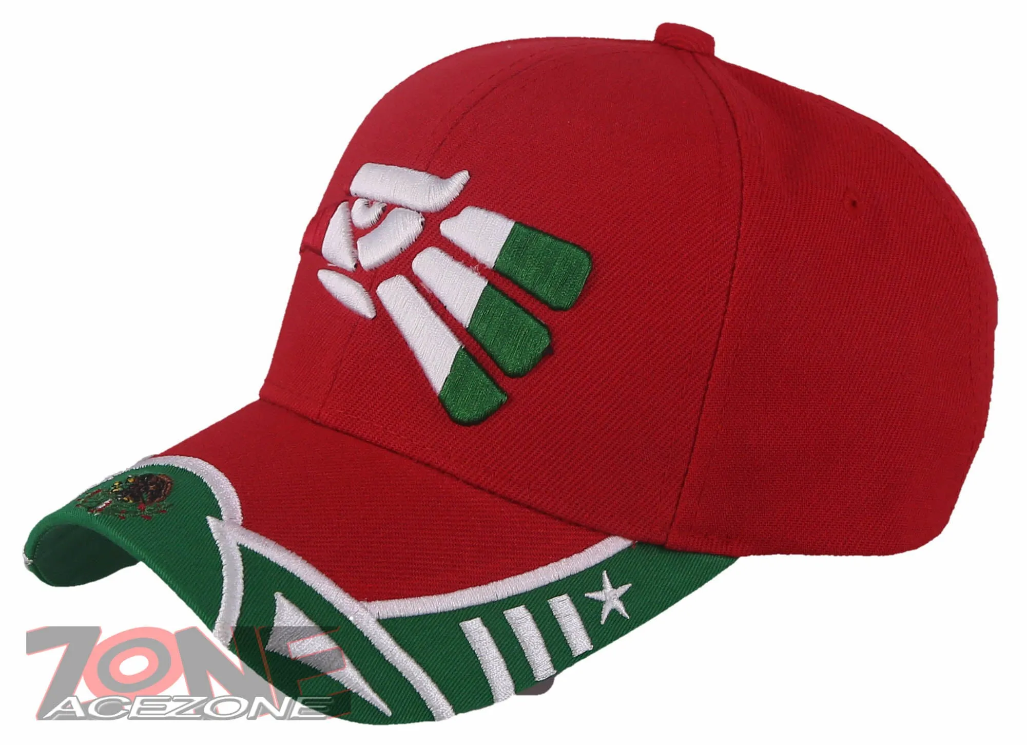 HECHO EN MEXICO MEXICAN EAGLE BASEBALL CAP HAT RED