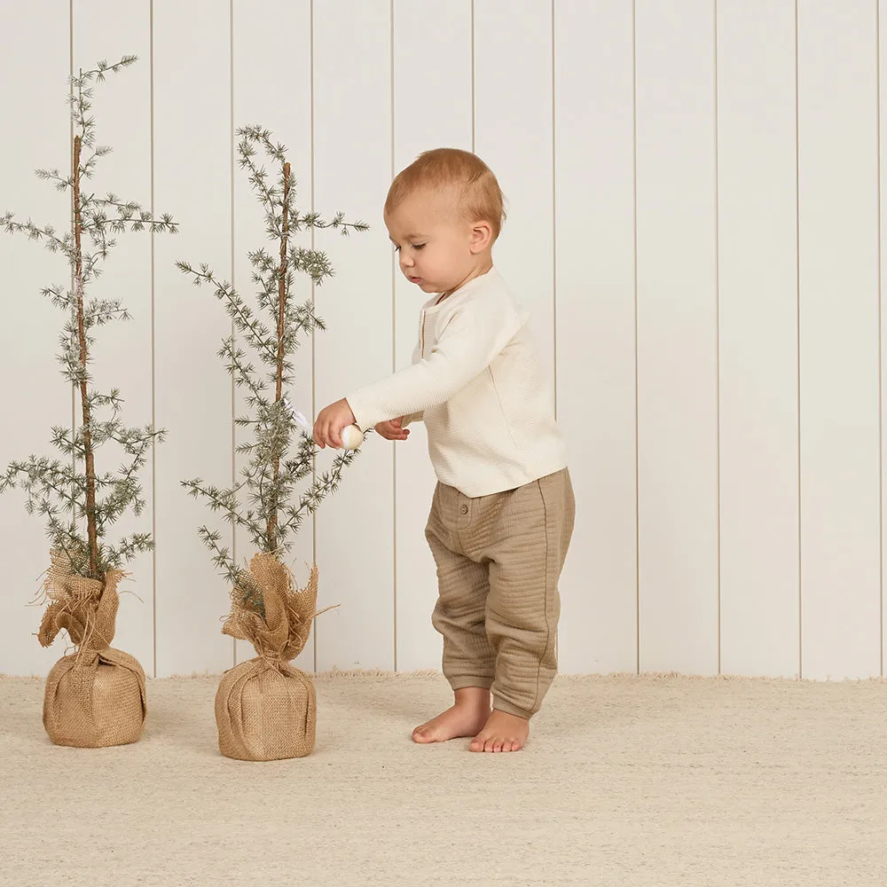 Henley Knit Top & Leggings Set | Natural