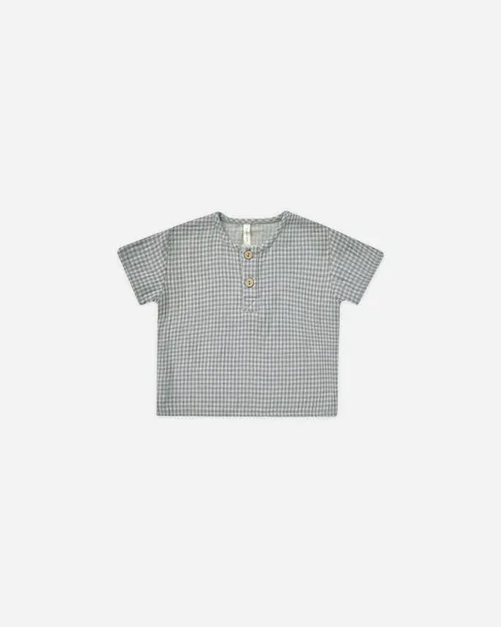 Henry Top-Blue gingham