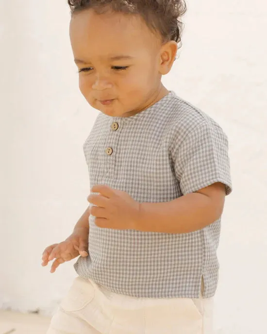Henry Top-Blue gingham
